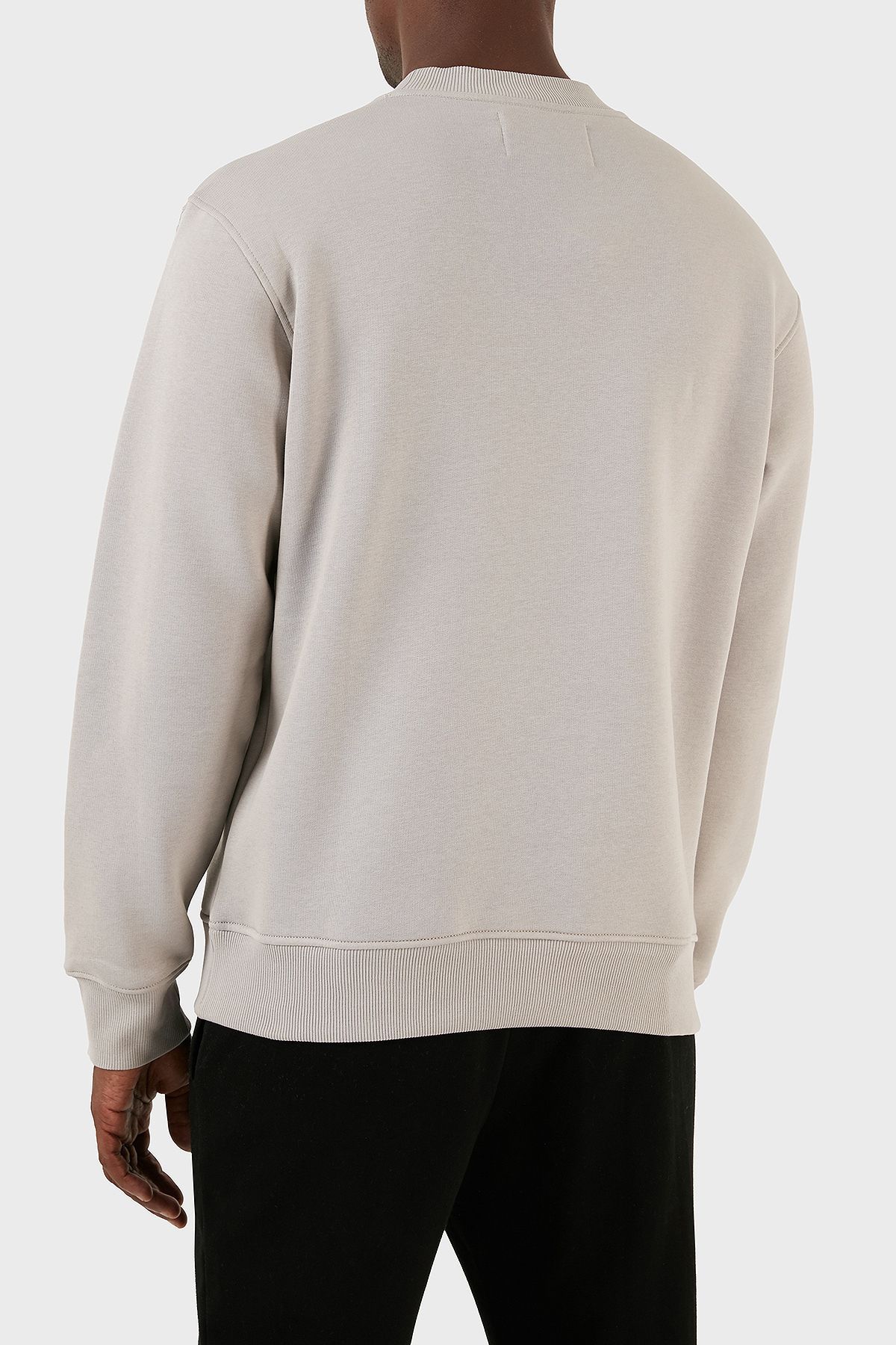 سویشرت خاکستری مردانه دوچرخه لباس معمولی مناسب J30J323434PEE عرق J30J323434 PE Calvin Klein