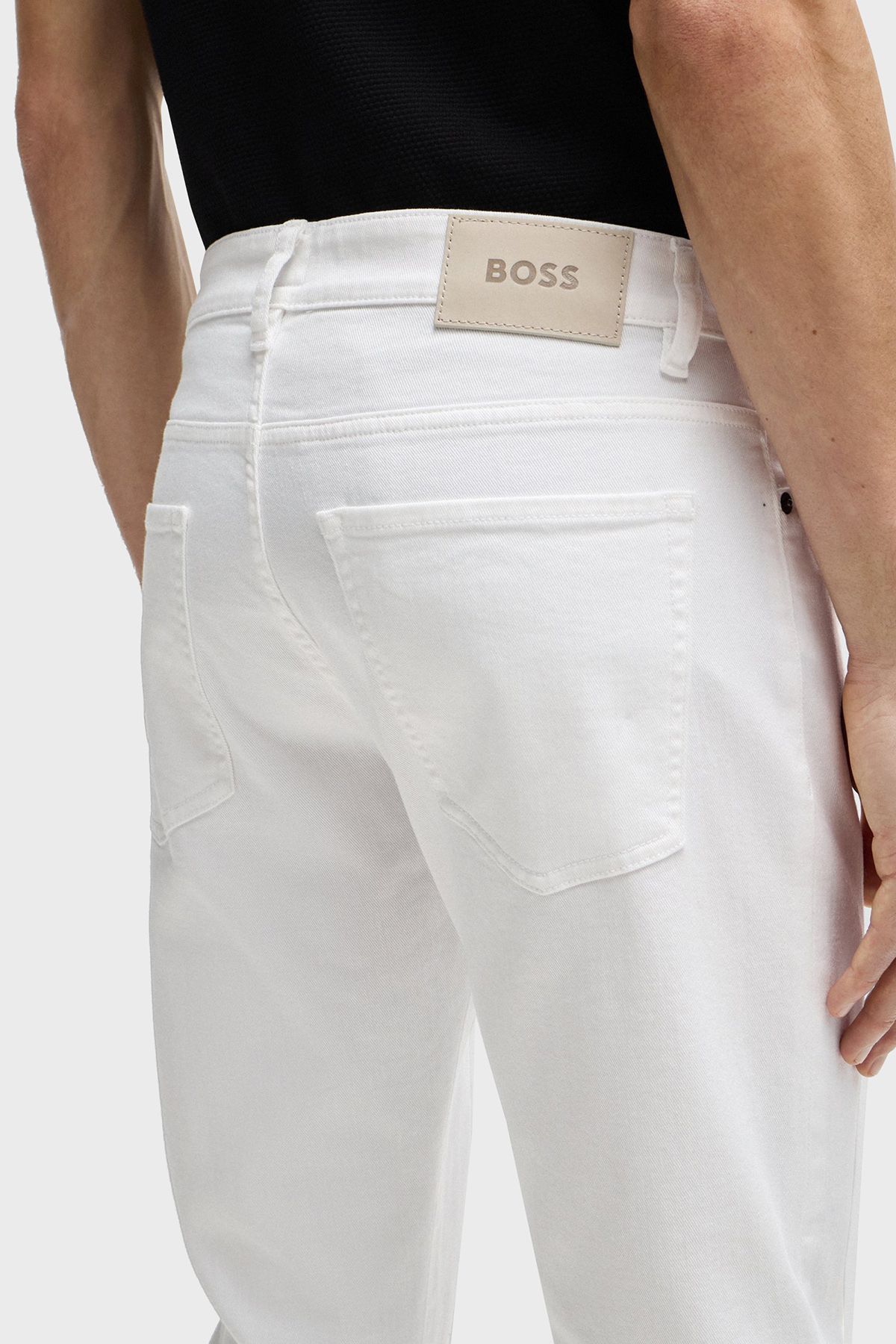 شلوار جین سفید مردانه 100 اورجینال BOSS