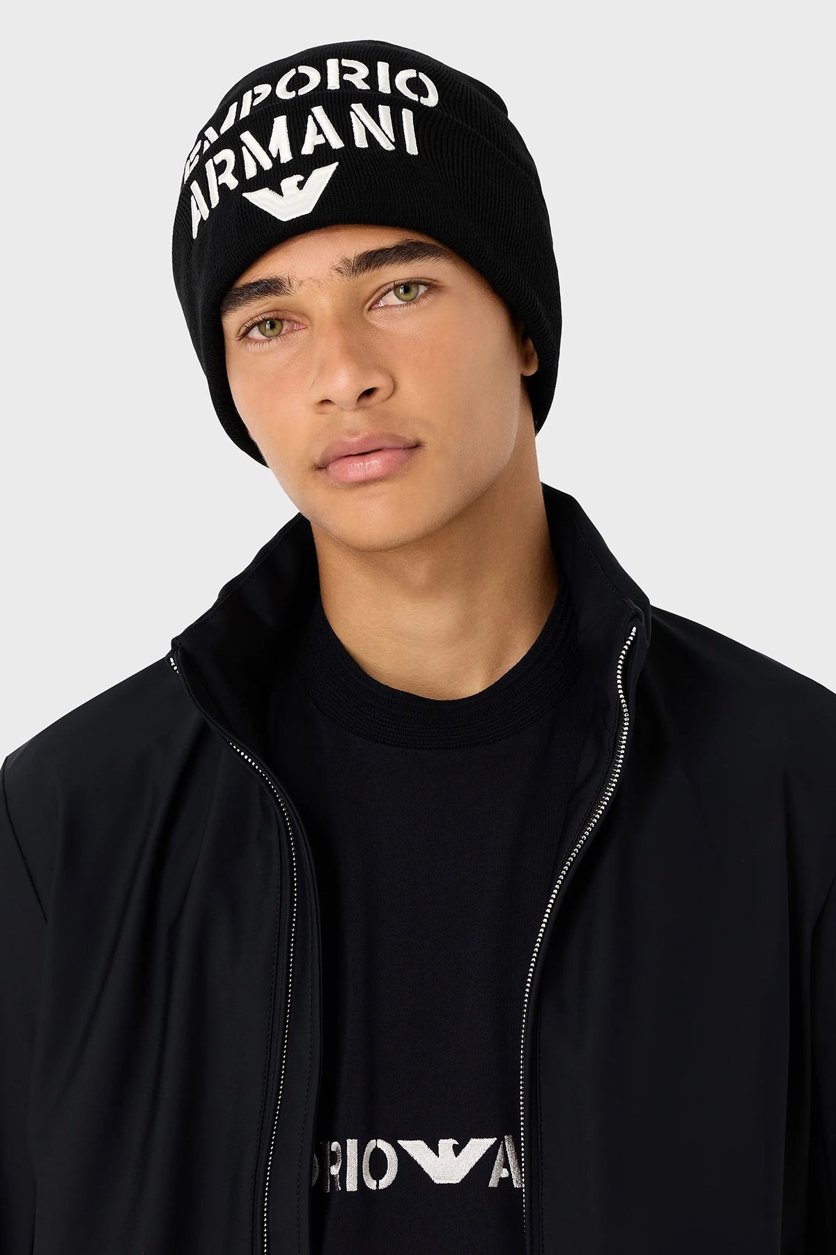 لوگوی پشمی دوزی Beret مردانه BERET 627406 3F570 00020 Emporio Armani