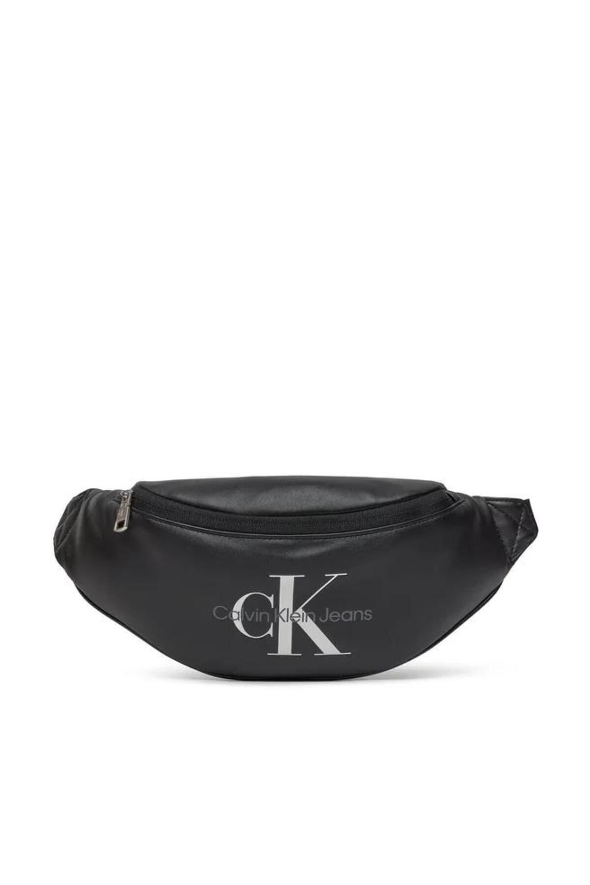 کیف کمری مشکی مردانه کمر نرم مونوگرام 38 اورجینال Calvin Klein