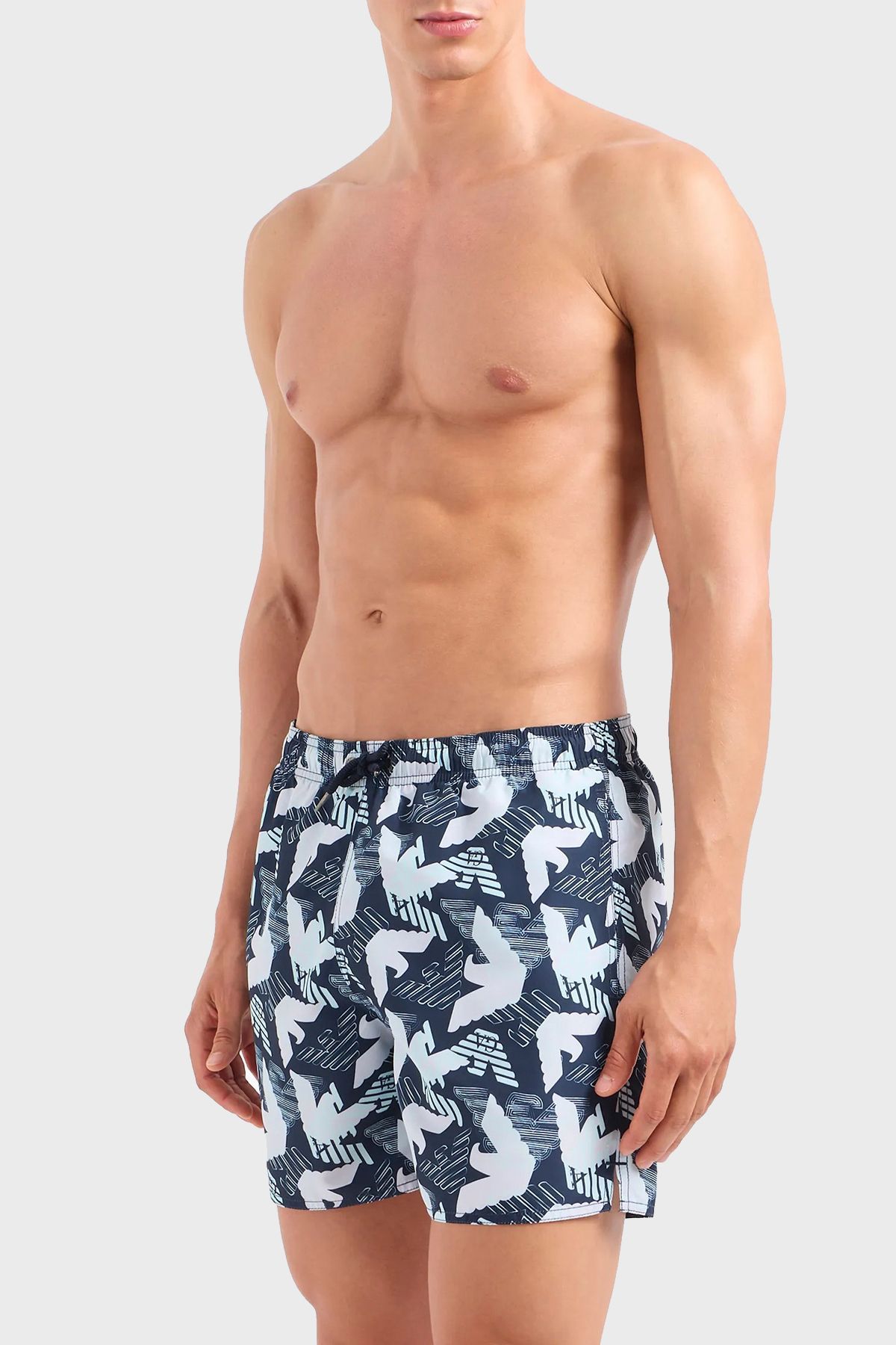 Emporio Armani-Regular Fit Pocketed Swimsuit Short Men's Swimsuit SHORTS211740 4R444 62736 2