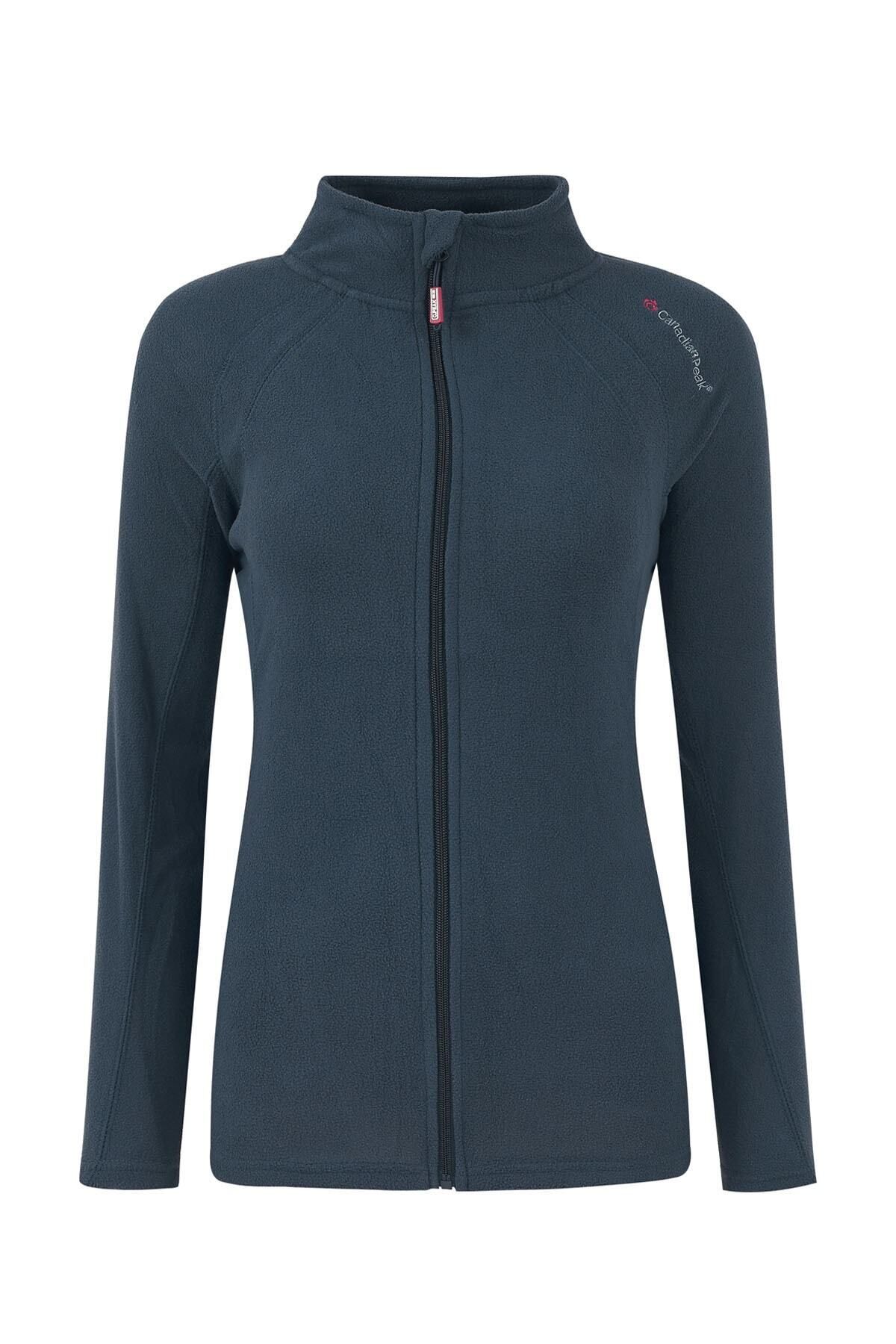 Canadian Peak Women s Navy Blue Soft Textured Outdoor Fleece Trendyol