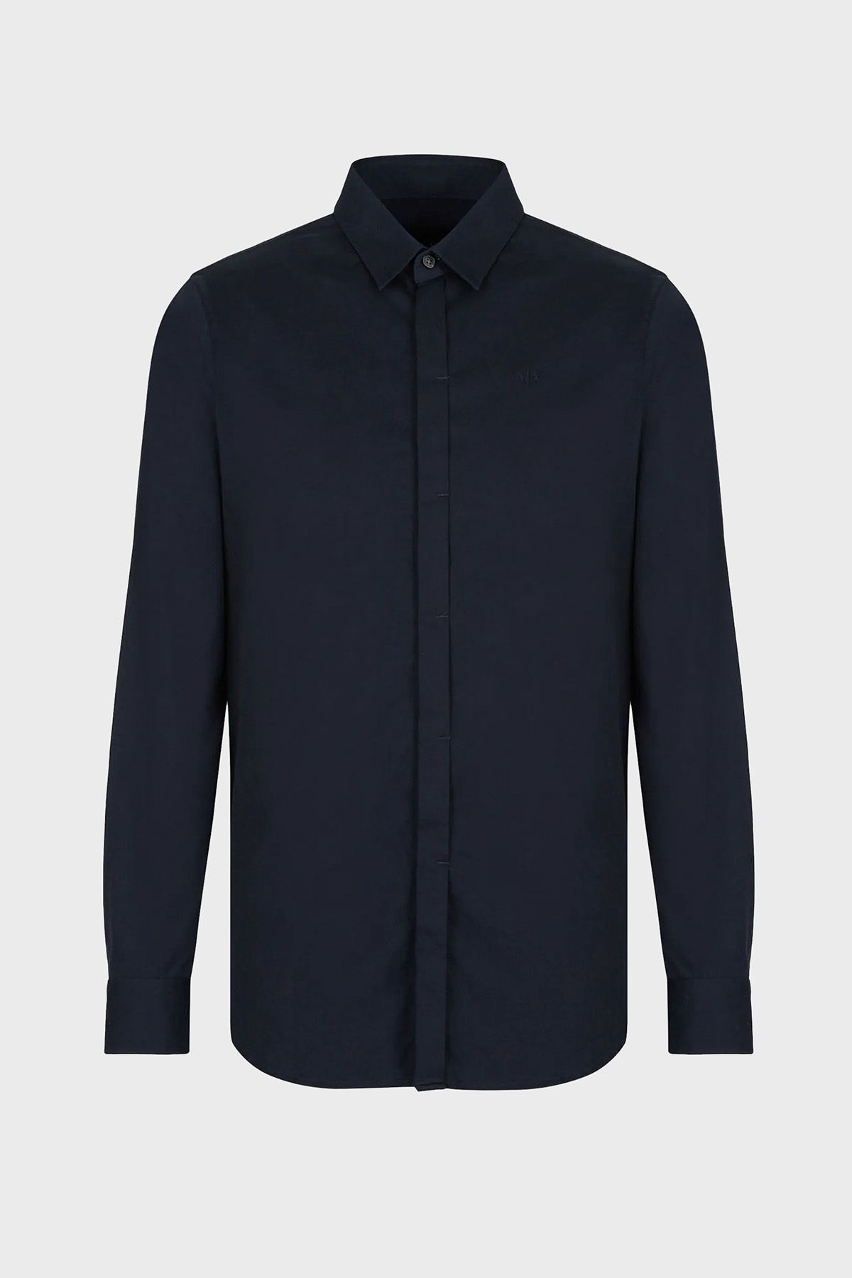 پیراهن / بلوز دکمه دار آبی مردانه باریک و 8NZCBD ZN10Z 1510 Armani Exchange