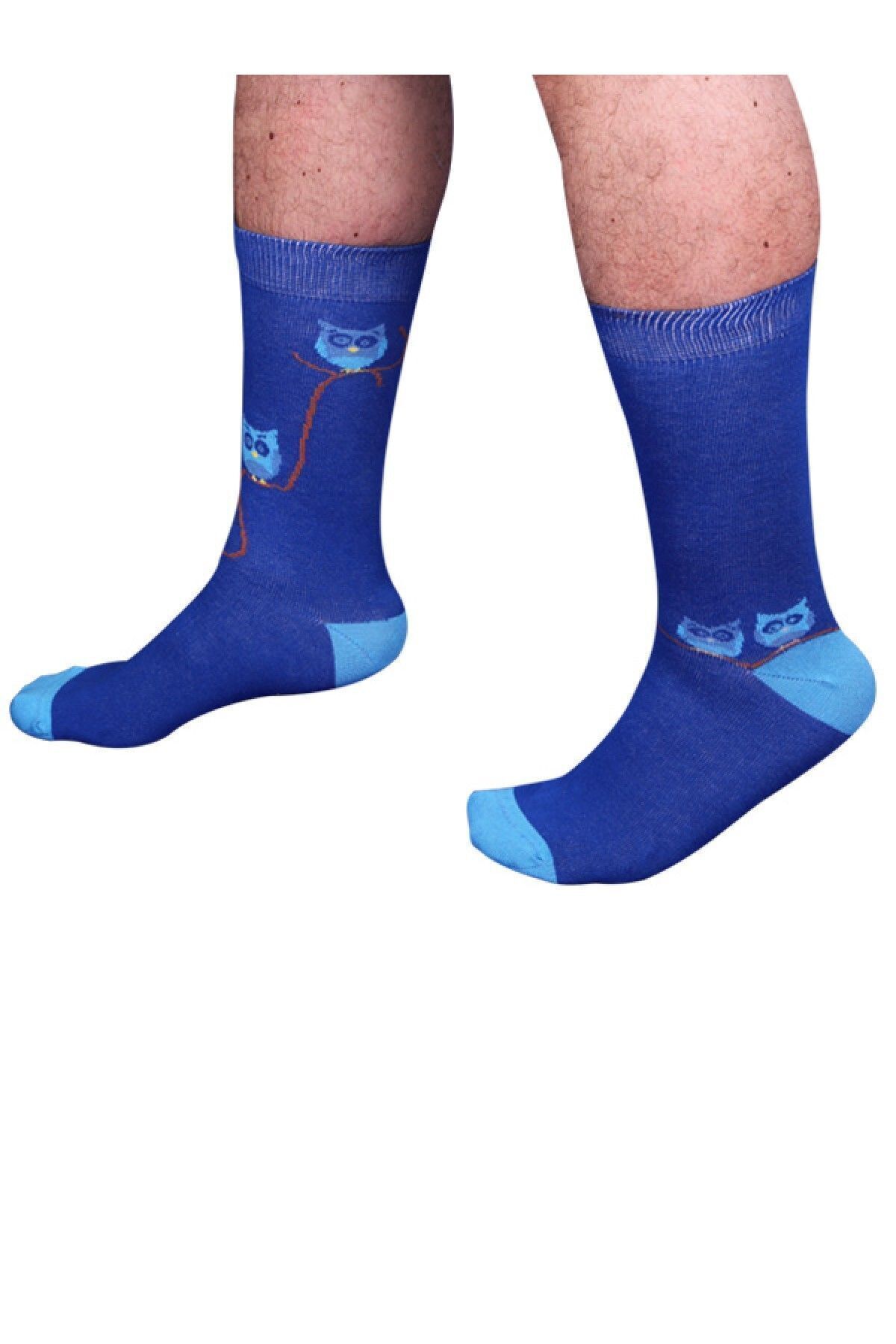 The Socks Company-Șosete albastre pentru bărbați 15kdcr107e-albastru 2