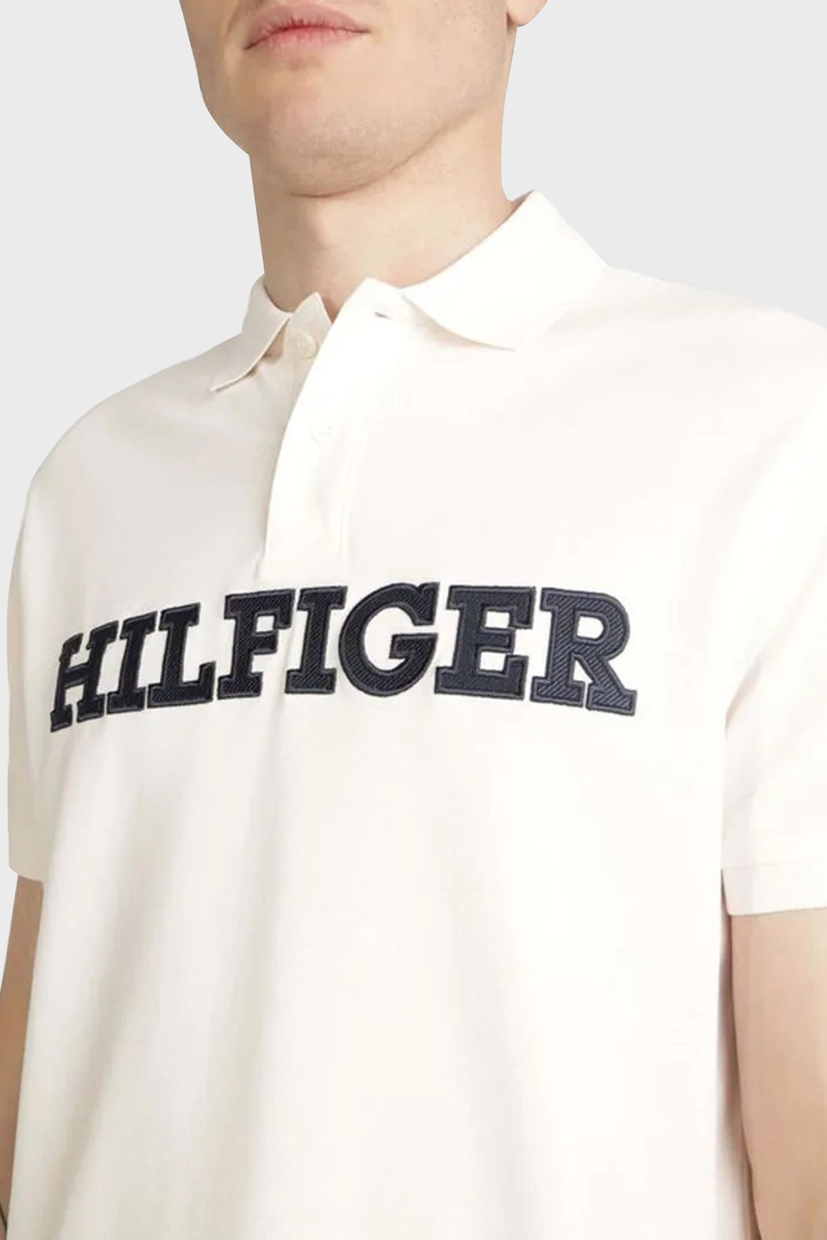 تی شرت یقه پولو سفید مردانه پیراهن معمولی چوگان yaka trans tring mw0mw35613 ybh Tommy Hilfiger