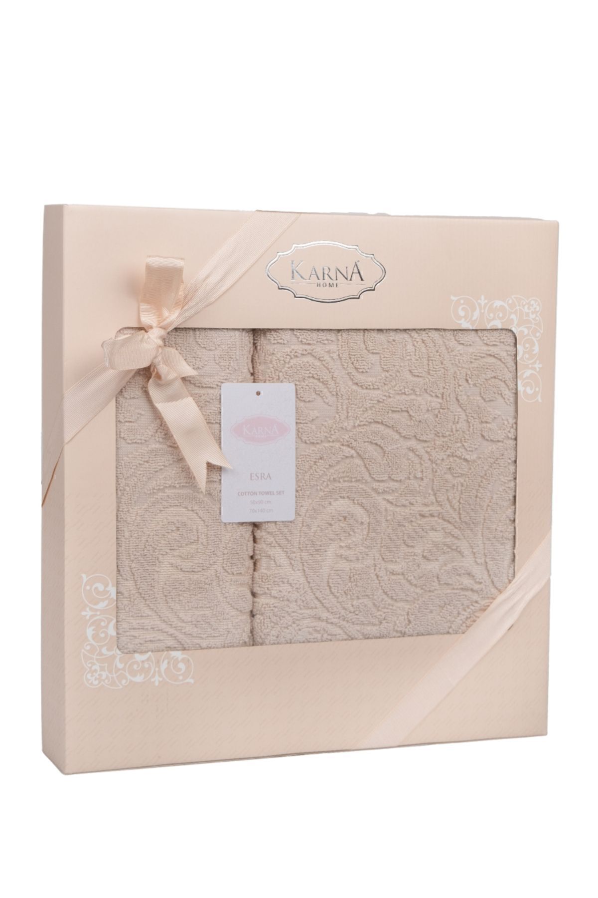 حوله نود مجموعه ژاکارد 2 قطعه Karna Home