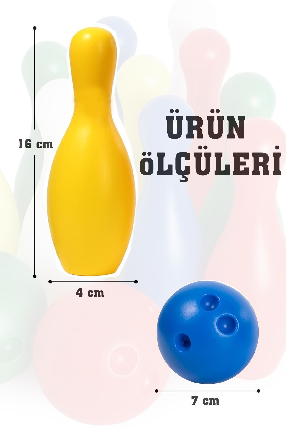 Factorial Bowling Oyunu 4 Yaş Kız Çocuk Spor Oyuncakları 7 Parça Renkli Labutlar Cocuk Denge Oyunu Top Havuzu fotoğrafı 4 (önizleme)
