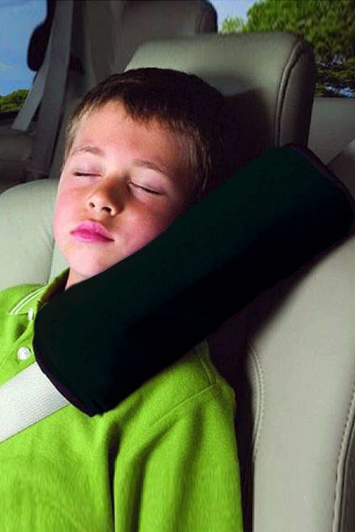 Bundera-Seat Belt Sleeping Pad Black Vehicle Car Pillow Auto Seat Belt Pad Child Vehicle Pillow 3