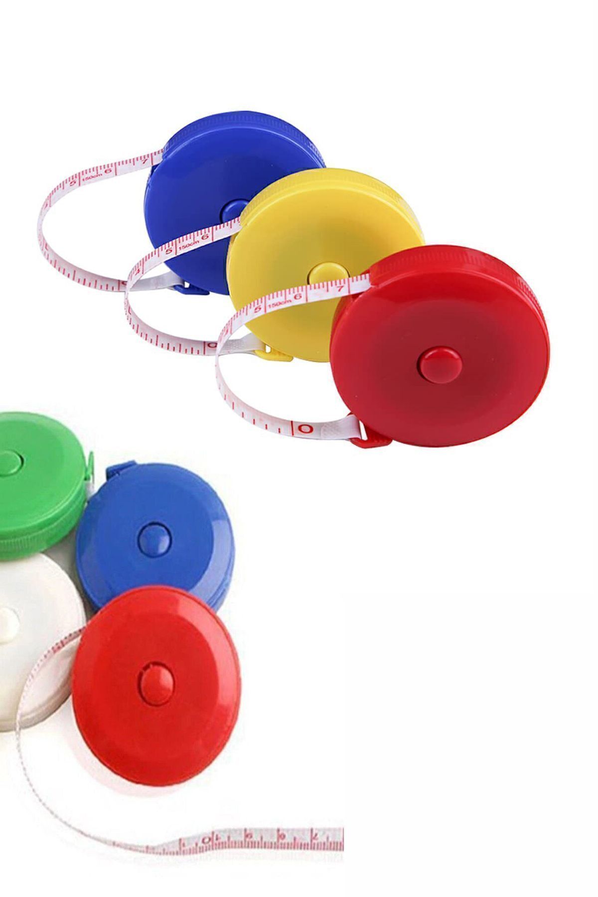 Bundera-150 cm Automatic Push Color Roller Tailor Tape Measure - Size Waist Circumference Measuring, 1.5M 6
