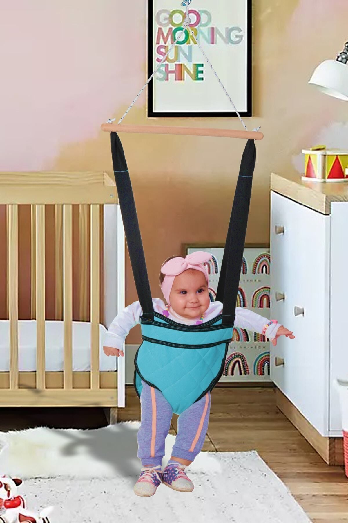 Bella Baby Hoppala Spring Walker with Jumping Strap Spring Jumping on the Ceiling with Seat Belt