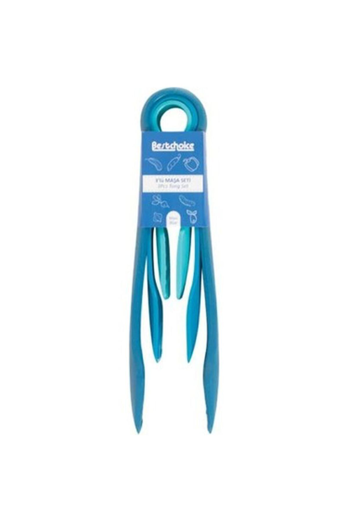 Tongs Set 3pcs Blue