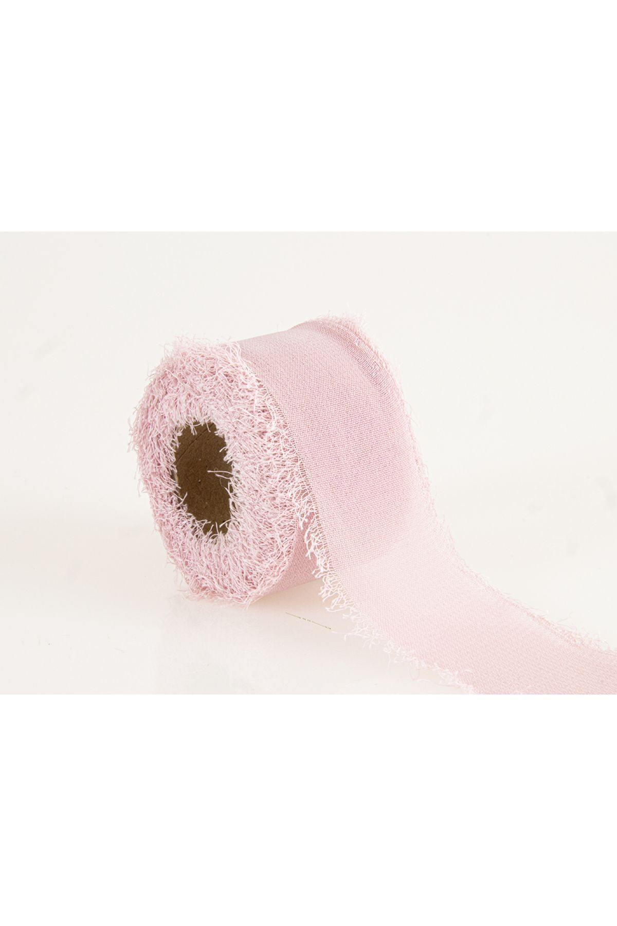 4 Cm Powder Worn Edge Chiffon Ribbon