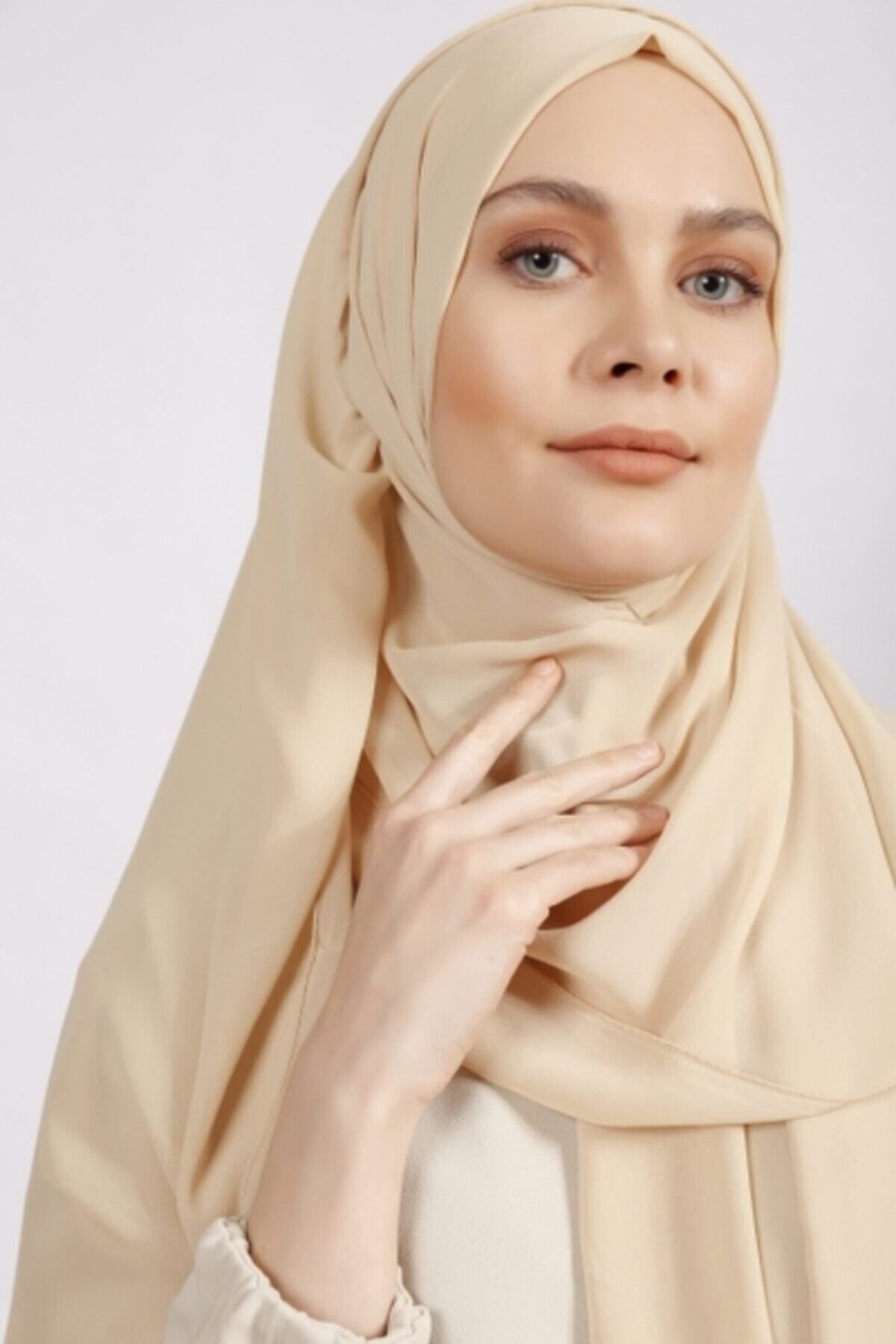 Differenza-Crepe Shawl Light Beige 2