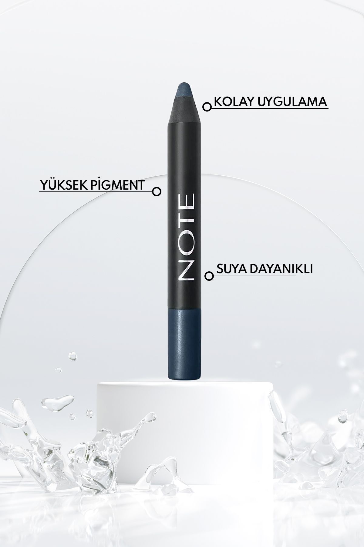 NOTE-Jumbo Eyeshadow Pencil - Water Resistant, Luminous Pencil Shadow 07 Petrol - Blue 2