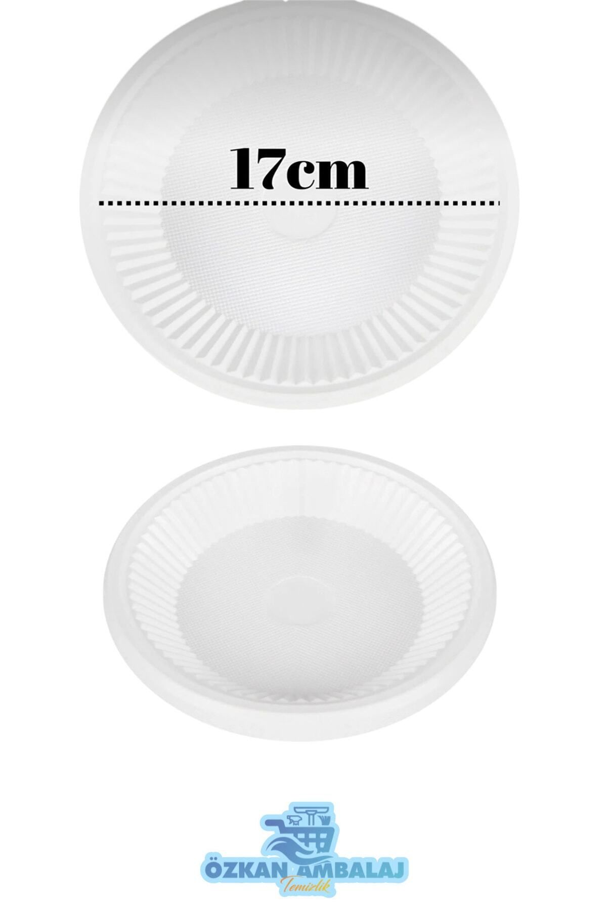 Özkan Ambalaj Temizlik Plastik Tabak Orta Boy 100 Adet