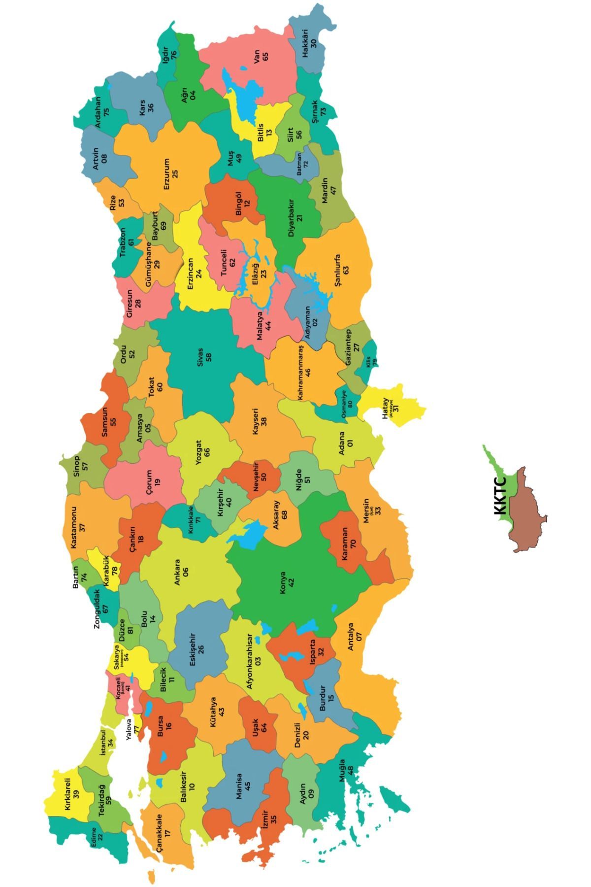 Pi Papers-Türkiye's Political Map, Magic Smart Paper That Does Not Hurt the Surface, Summer Sil Map 2