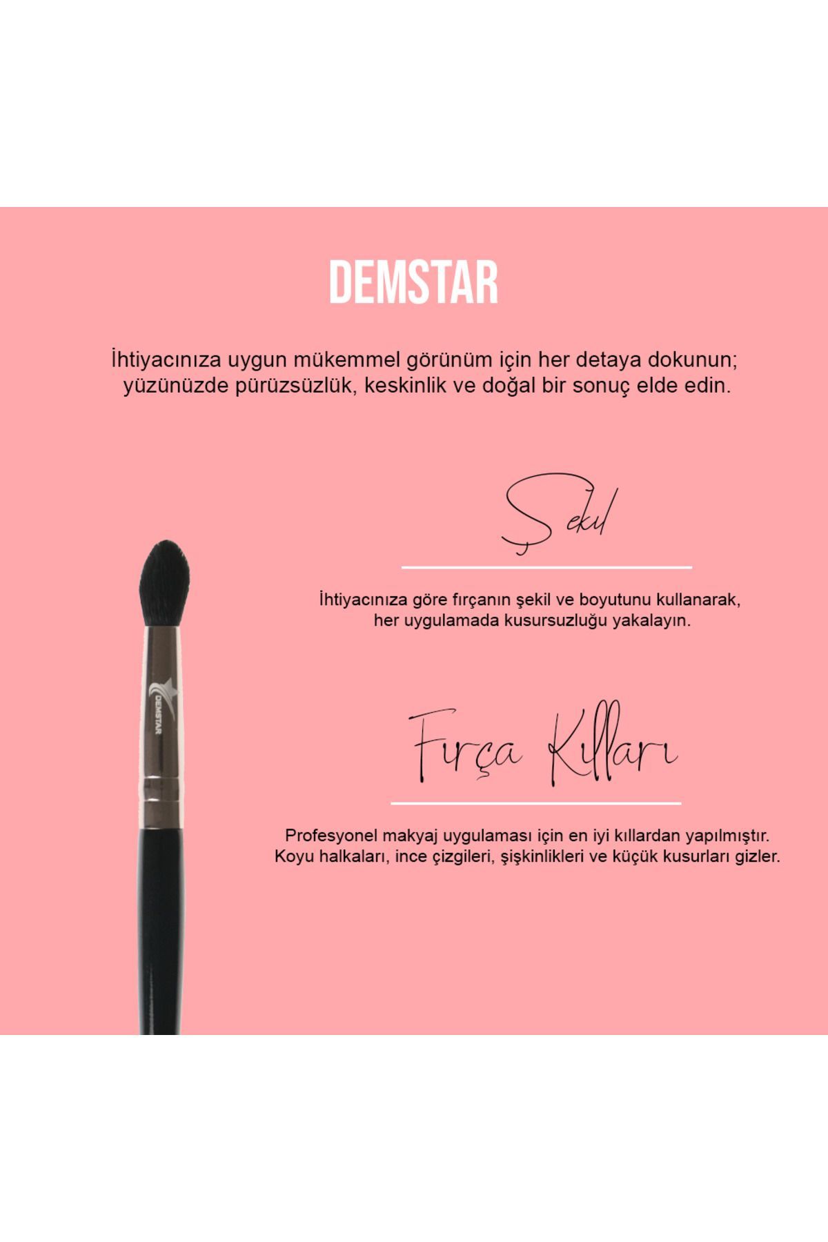 برس آرایشی حرفه ای برس آرایشی ترکیبی سایه چشم سری High End Series High Grip Brush No: 6 Demstar