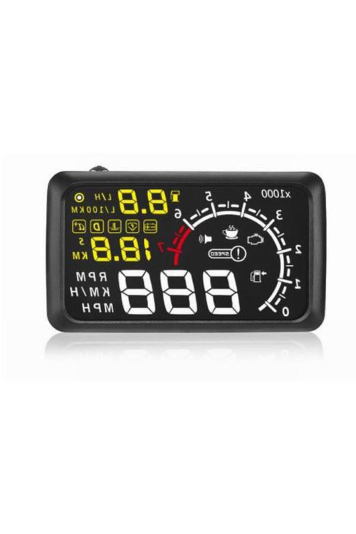 Gplus-X3 Hud لوحة العدادات الافتراضية شاشة عرض علوية مقاس 5.5 بوصة Obd 2 سرعة ومعلومات المحرك عاكسة 5