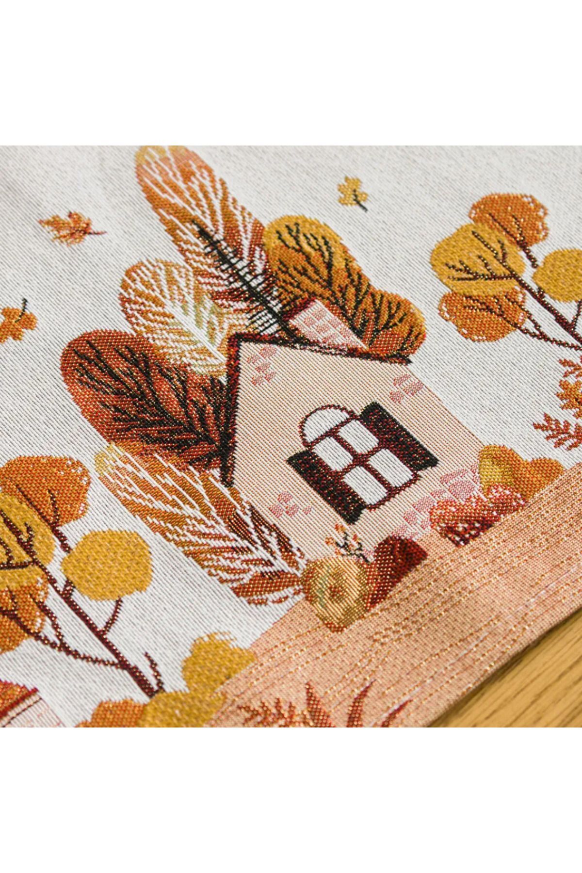 LC Waikiki-Lcw Home - Autumn Themed Mixed Printed 2-piece American Service 2
