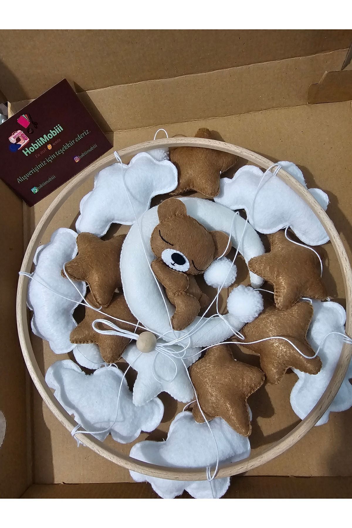 DÖNENCİX Bebek Beşik Süsü Keçe Dönence fotoğrafı 2 (önizleme)