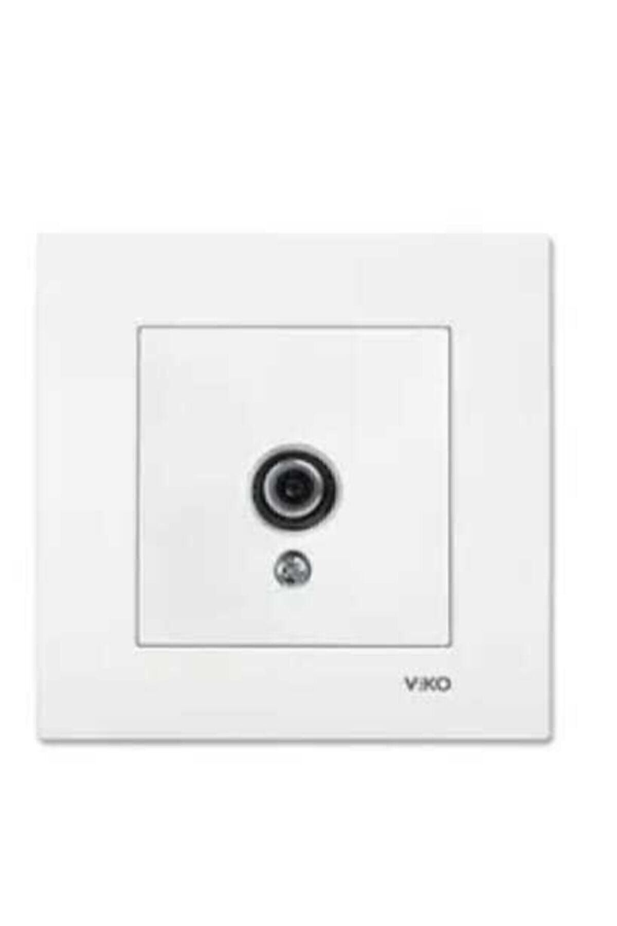 VİKO-Viko Square F Connector Terminal Satellite Plug Socket Karre Frame Included 1