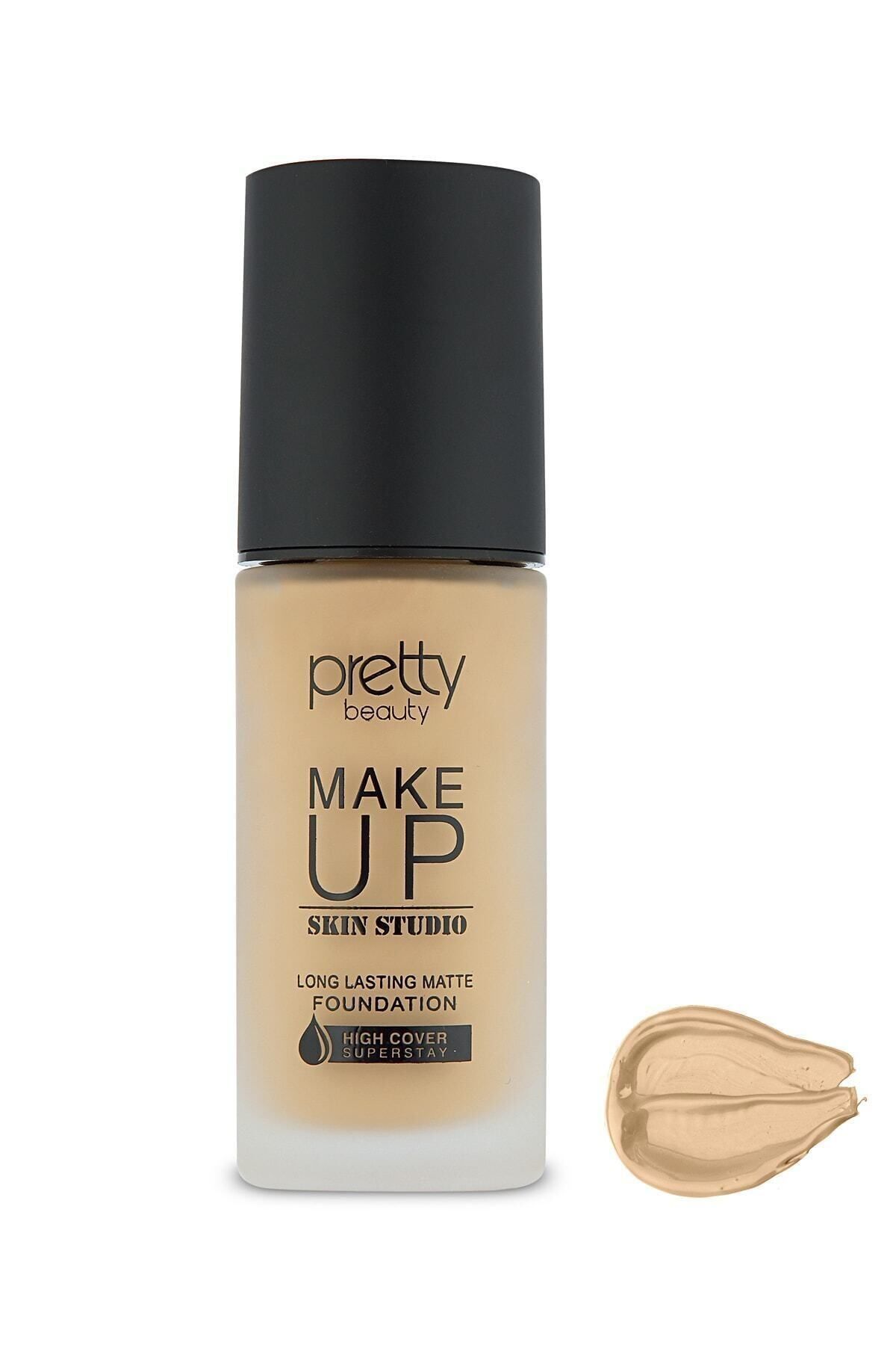 Pretty Beauty-Make Up Skin Studio Matte Foundation with High Coverage Effect No:3 1