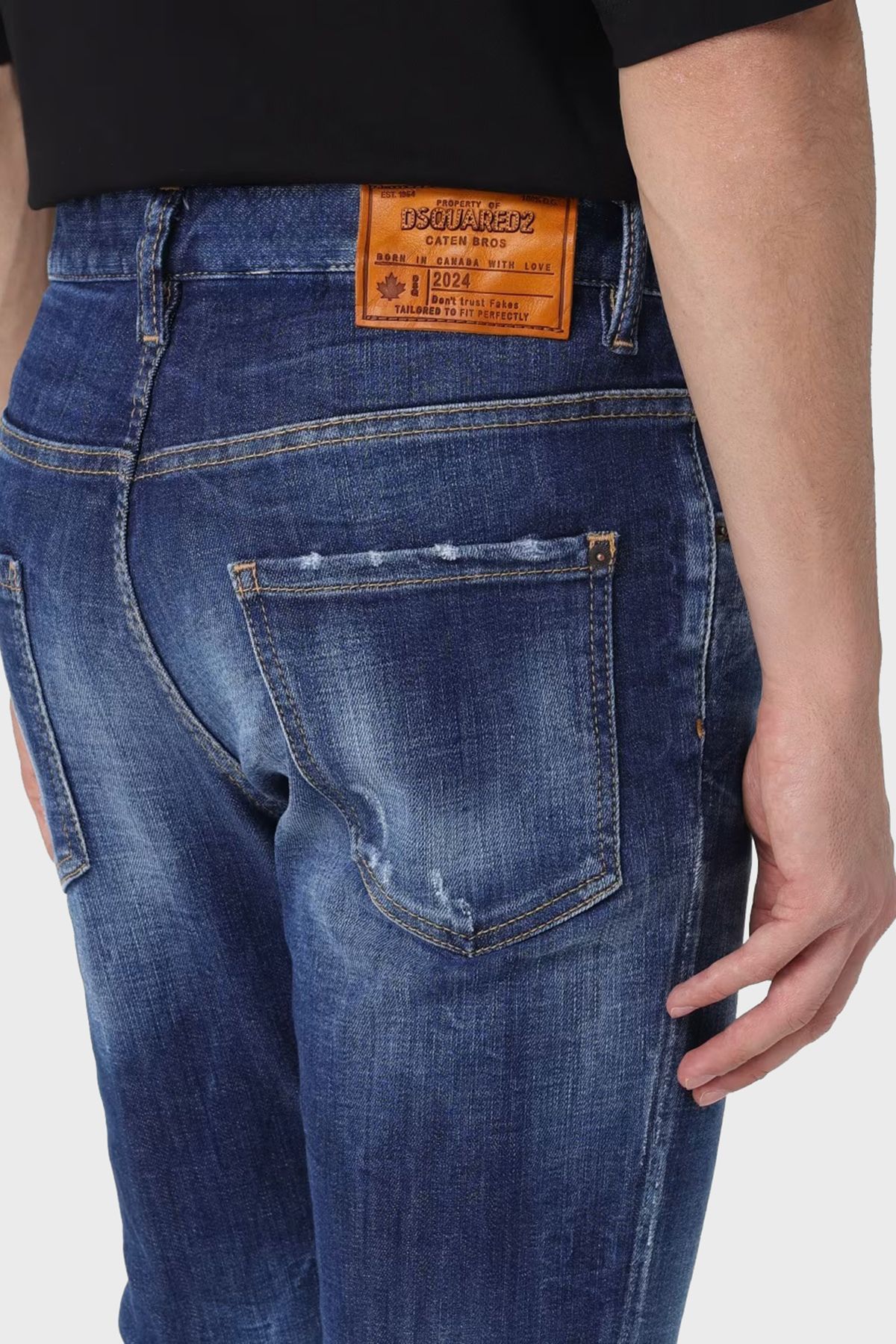 شلوار جین آبی مردانه مناسب 470 اورجینال DSquared2
