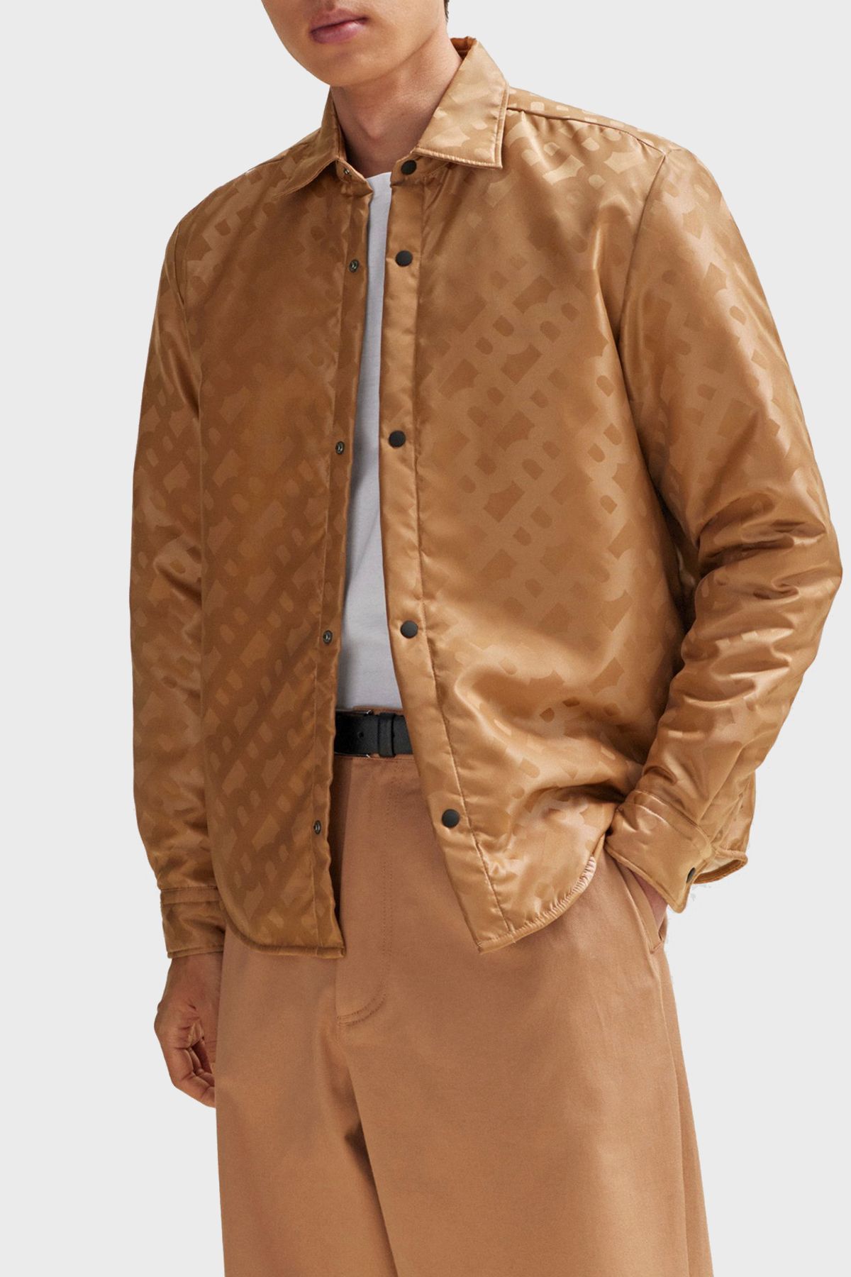 Monogram Logo Relaxed Fit Shirt پیراهن مردانه 50509206 260 BOSS