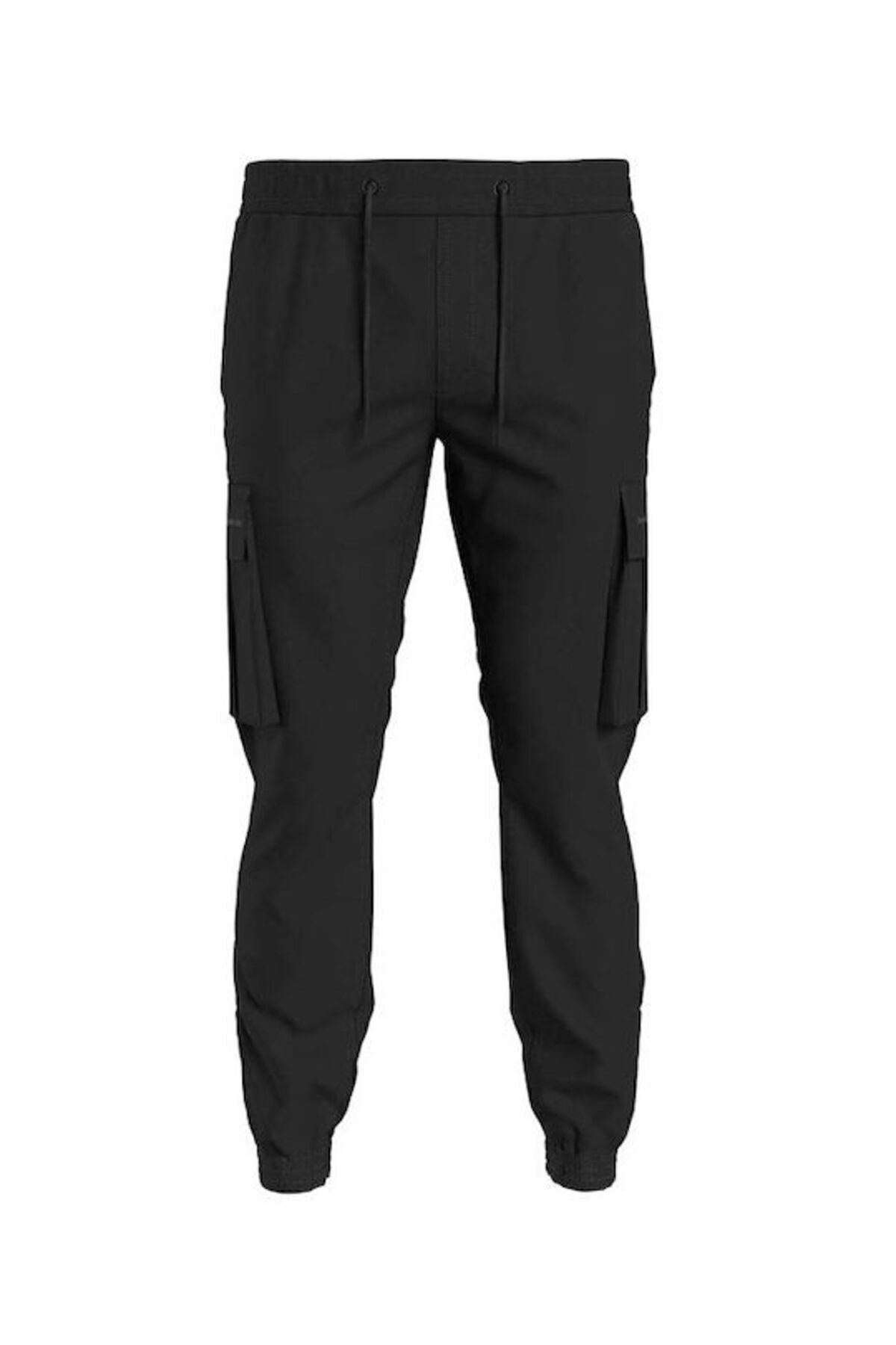 شلوار گرمکن مشکی مردانه پارچه بافندگی آقایان مدل مسطح کمر شش j30j324686 beh Calvin Klein