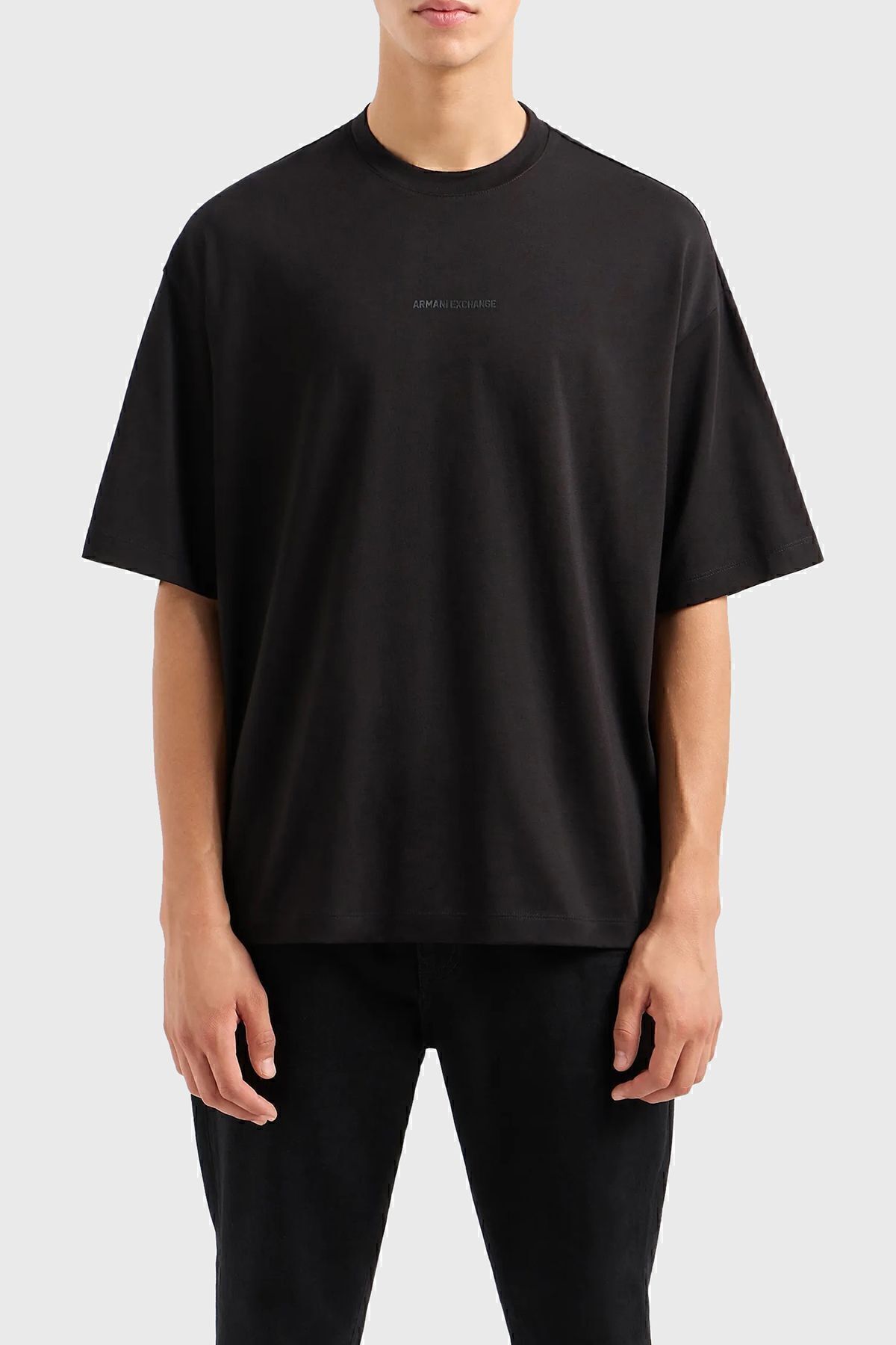 تی شرت مشکی مردانه پیراهن مناسب پنبه ای 6dztls zjlfz 1200 Armani Exchange