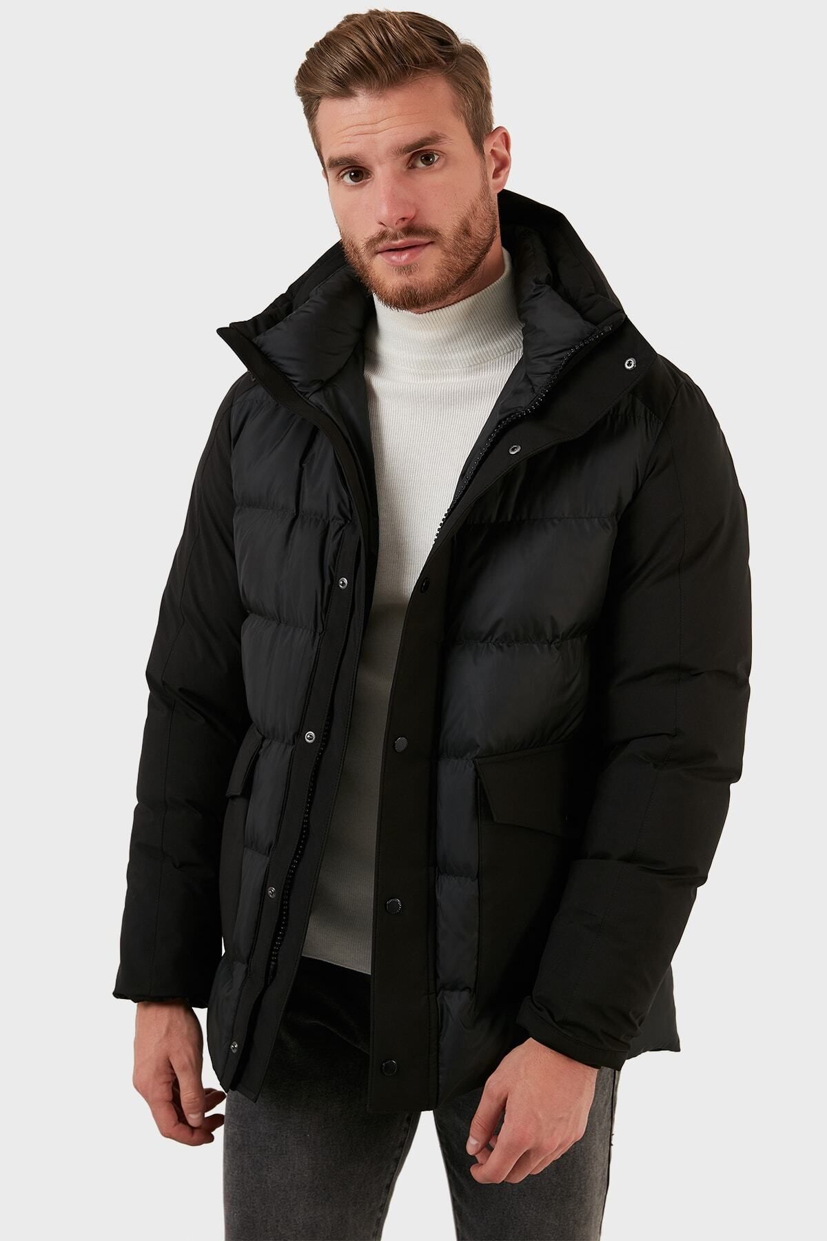 مانتو ضد آب کلاهدار مردانه Exk225510 Exxe
