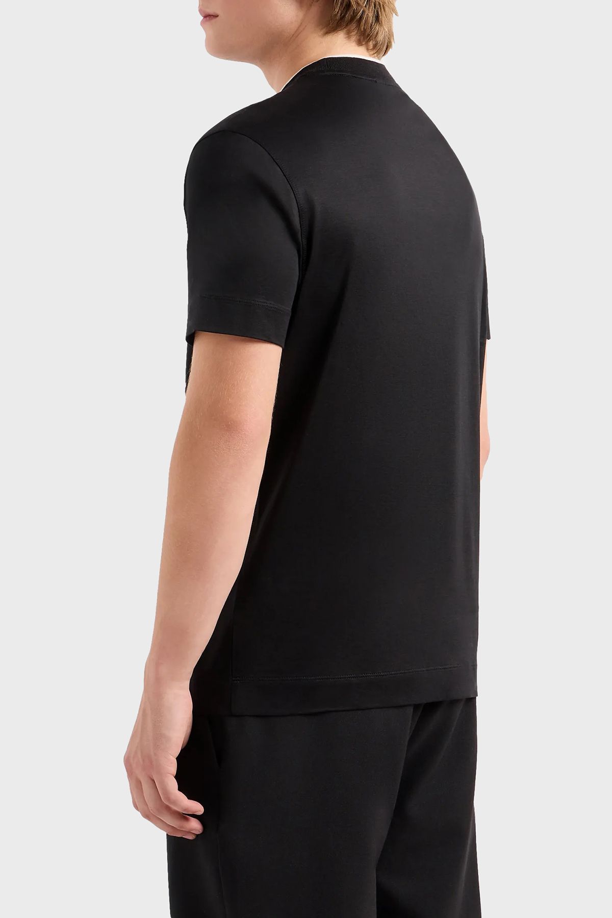 تی شرت تی شرت مردانه یقه تناسب معمولی 3D1TD4 1JUVZ 0055 Emporio Armani