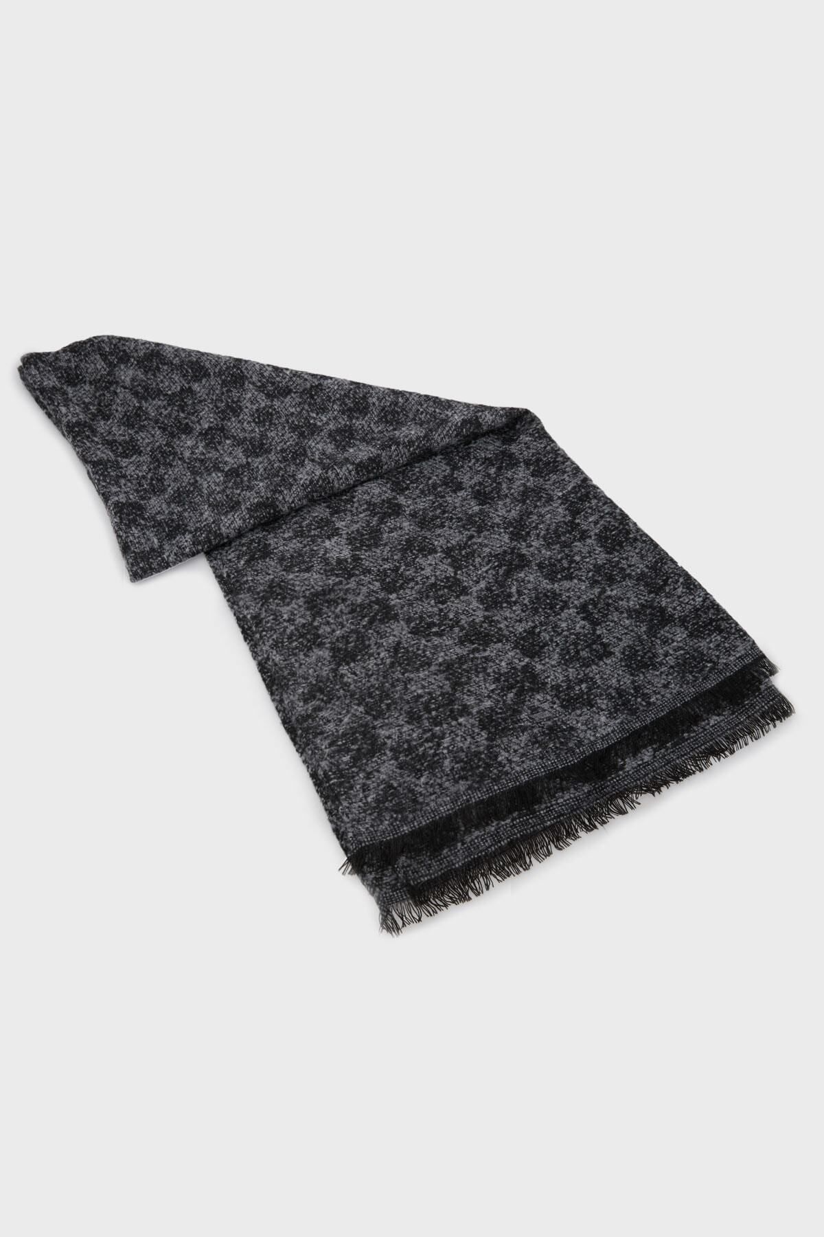روسری مردانه روسری ترکیبی پشمی لوگو 625247 2f322 00041 Emporio Armani