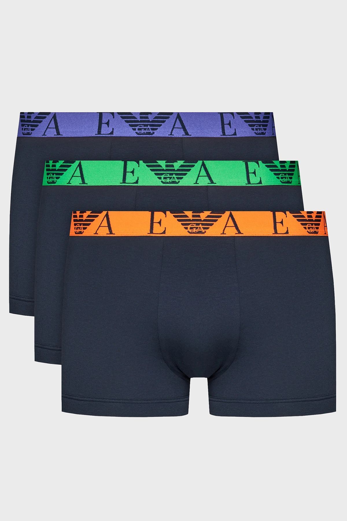 امپوریو آرمانی پنبه فلکسیبل 3 بسته باکسر مردانه BOXER 111357 4R715 70435