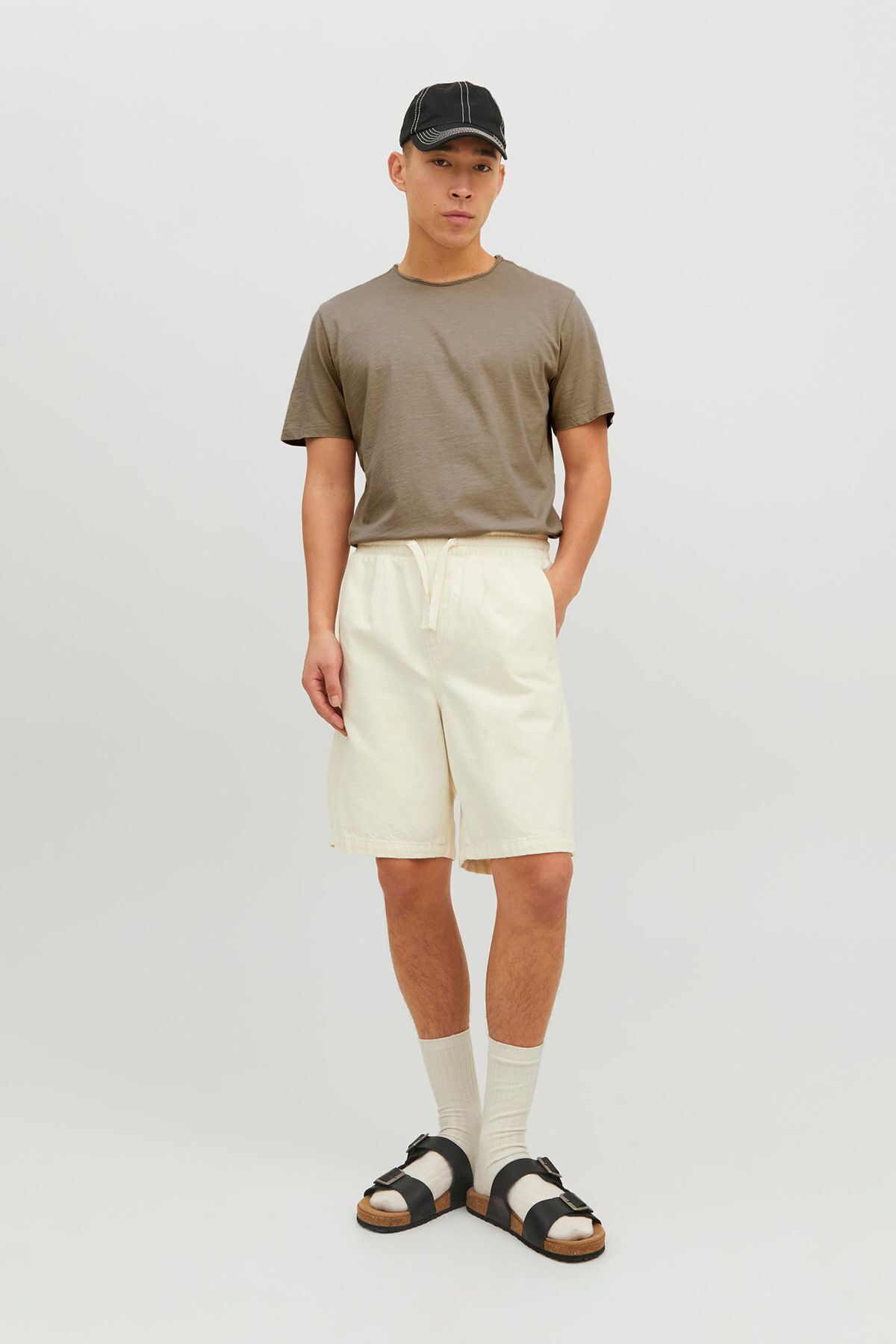 جک اند جونز Essentials Jjebasher Cotton Neck T-shirt T-shirt مردانه 12182498