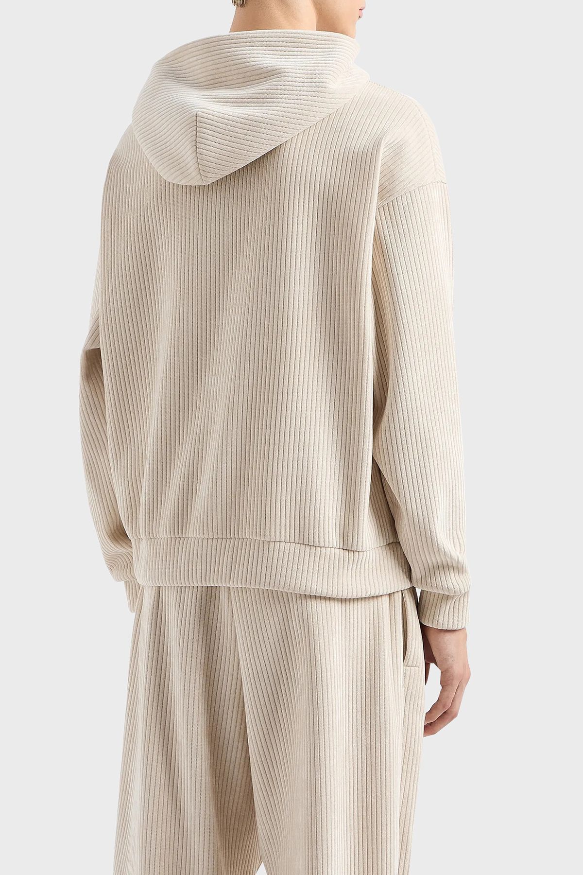 عرق مخملی کلاهدار بافت نرم مردانه SWEAT 6D1M6V 1JHNZ 0135 Emporio Armani