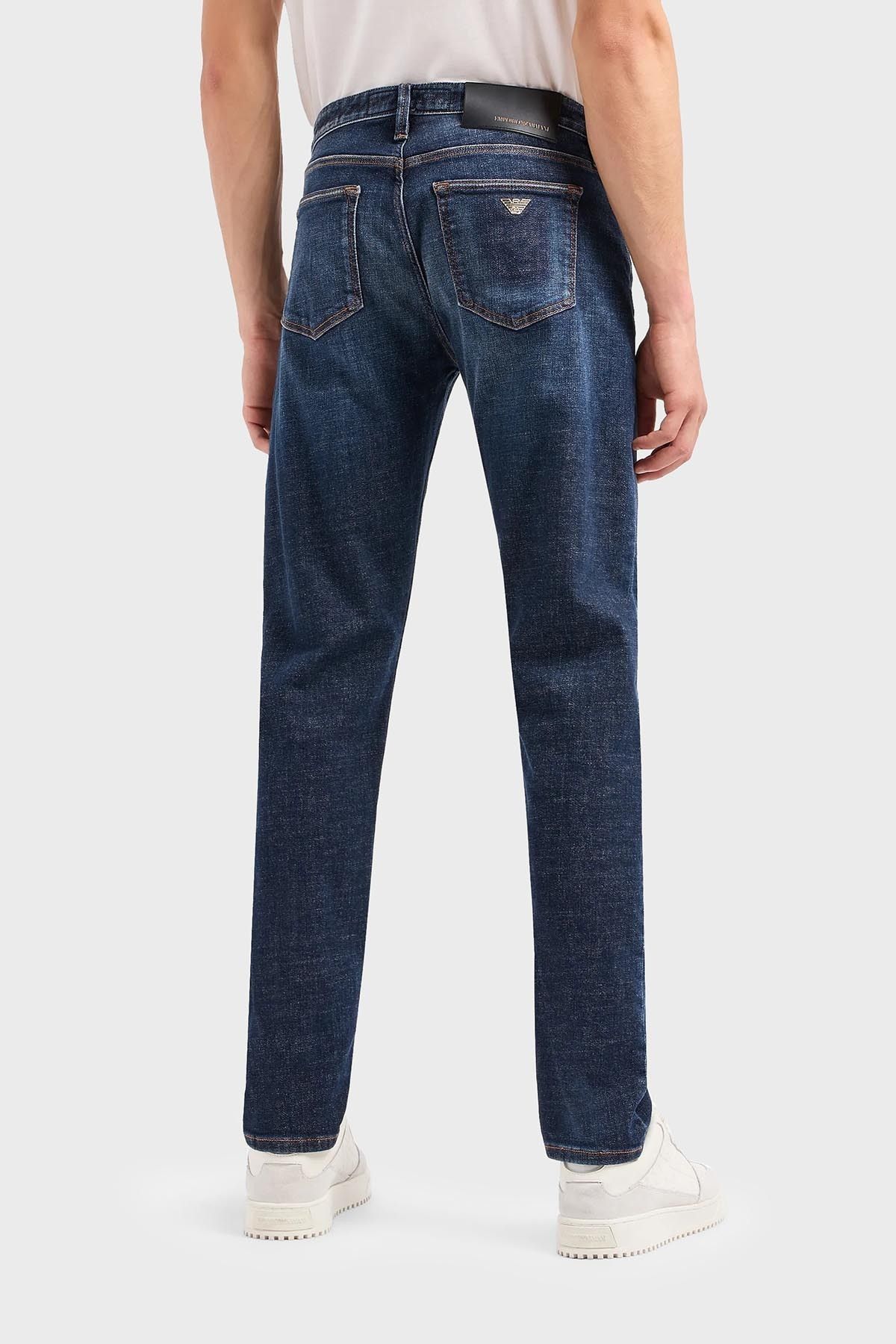 J75 کمر باریک جین کشدار جین مردانه جین 6R1J75 1D24Z 0942 Emporio Armani