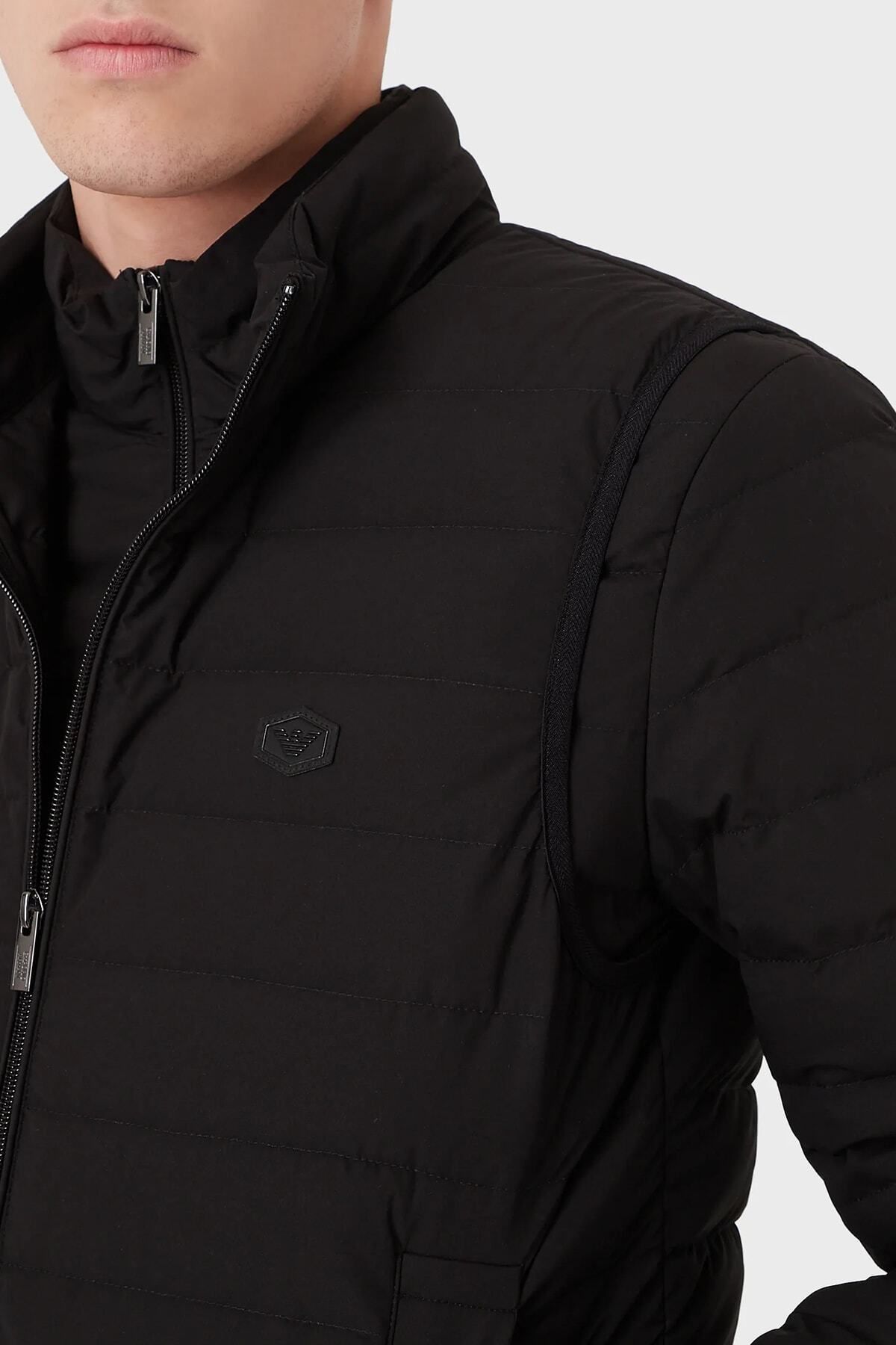جلیقه مردانه جلیقه پافری جیبی یقه ایستاده 8n1bq1 1nlrz 0999 Emporio Armani