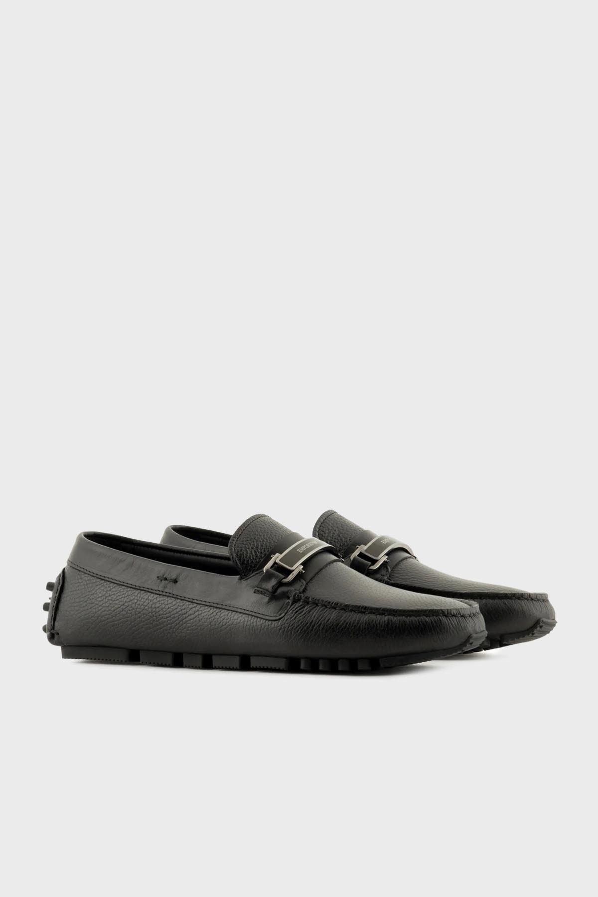 کفش مردانه لوفر چرم اصل X4B151 XN882 K001 Emporio Armani