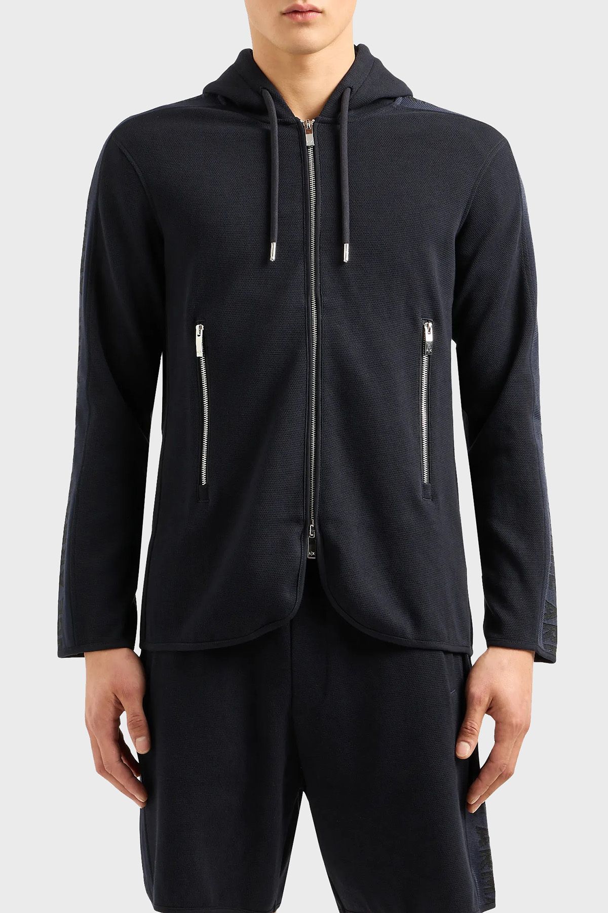 کاپشن مردانه کلاهدار منظم نخی 3DZGLA ZJLGZ 1583 Armani Exchange