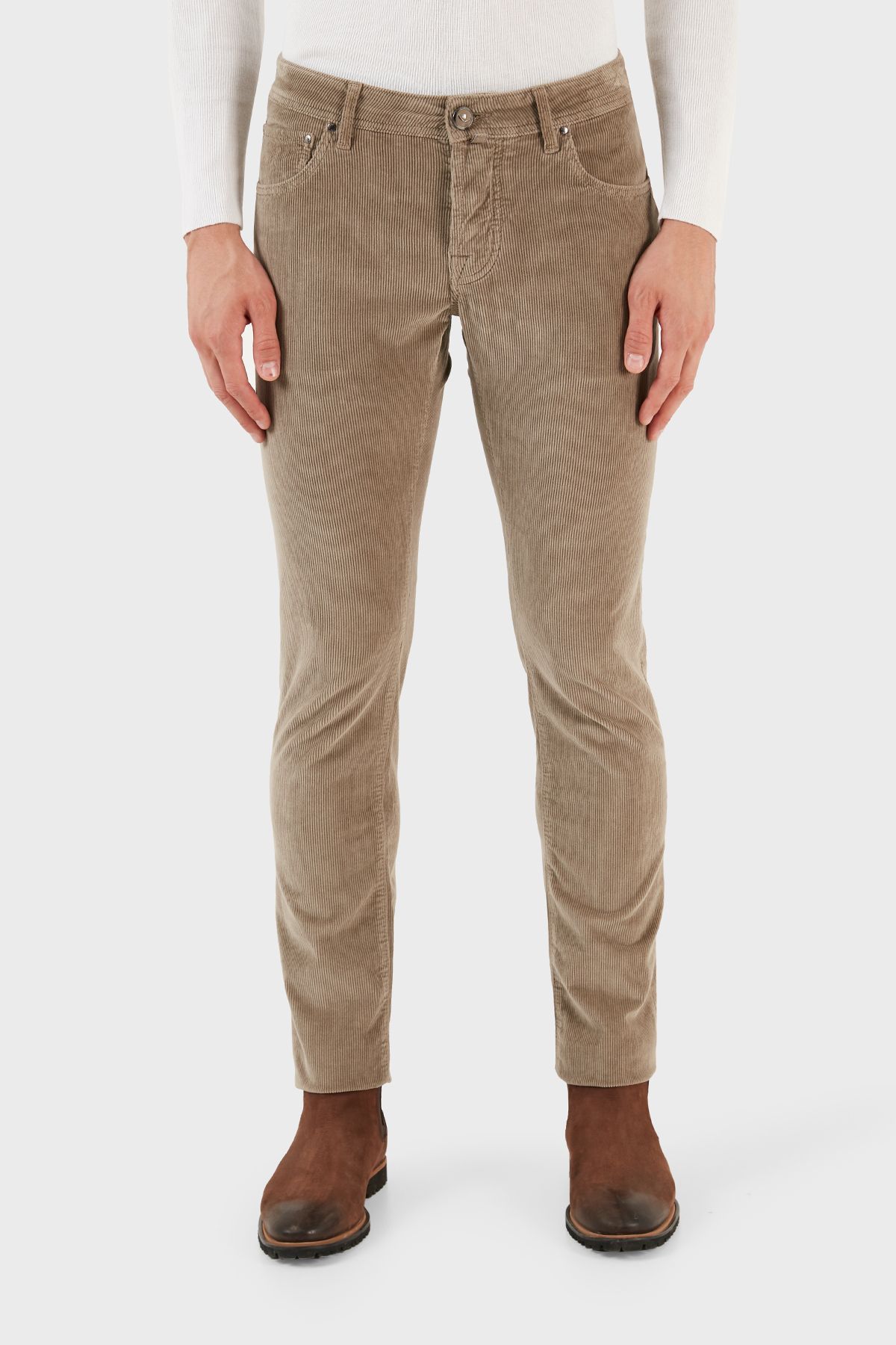 JACOB COHEN-Normal Waist Slim Fit Skinny Leg Velvet Pants Men'S TROUSERS UQE06 36 S3653 D37 4