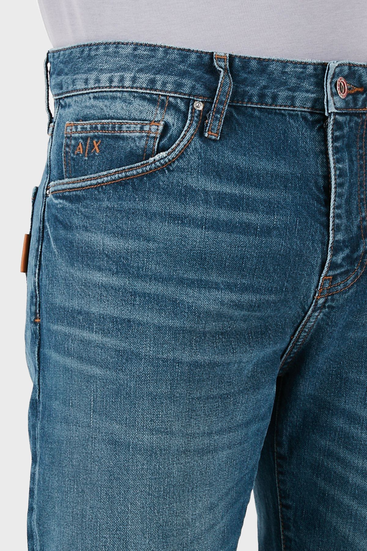 شلوار جین آبی مردانه J13 پنبه باریک 3DZJ13 Z1YGZ 1500 Armani Exchange