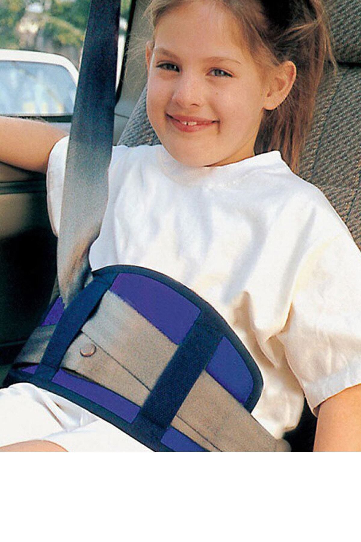 Bundera-Soft Kids Blue Seat Belt Organizer Case Car Seat Belt Holder Belt Organizer Pad 2