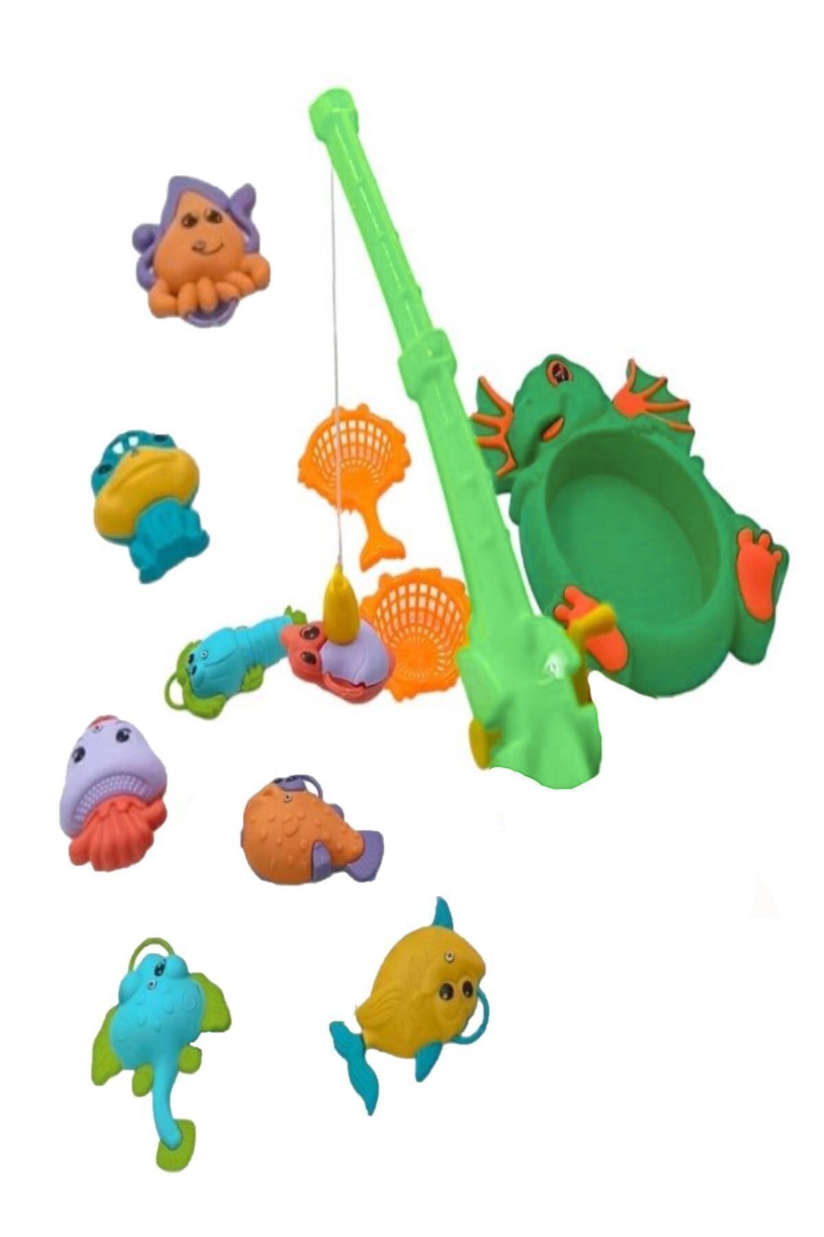 Bundera Balık Tutma Yakalama Oyunu 12 Parça Mıknatıslı Oltalı Deniz Canlıları Eğlenceli Eğitici Oyuncak fotoğrafı 2 (önizleme)