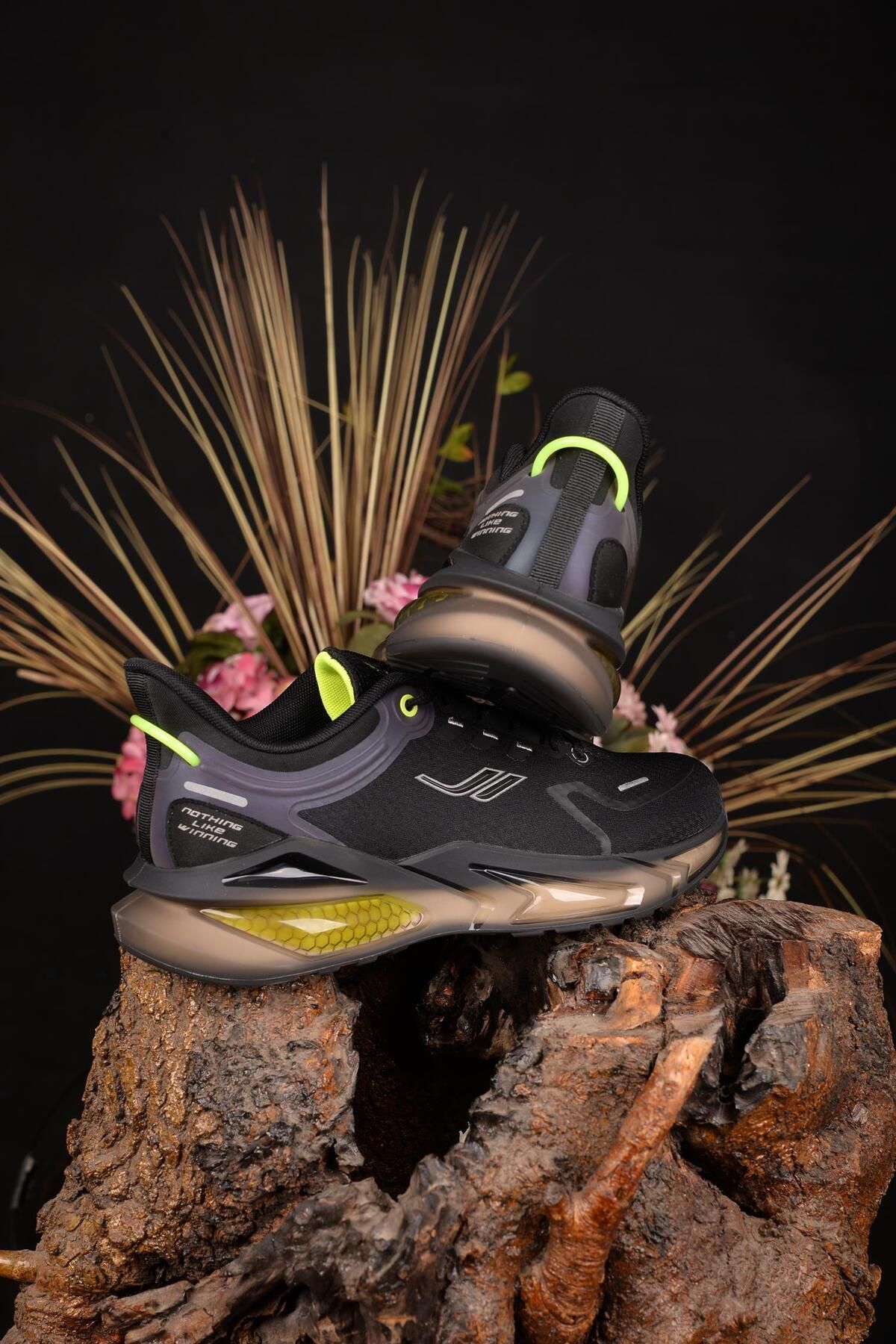Lescon-Men's Orthopedic Walking Shoes - Black, 4 Seasons, Air Sole, Anti-Sweat and Anti-Slip 4