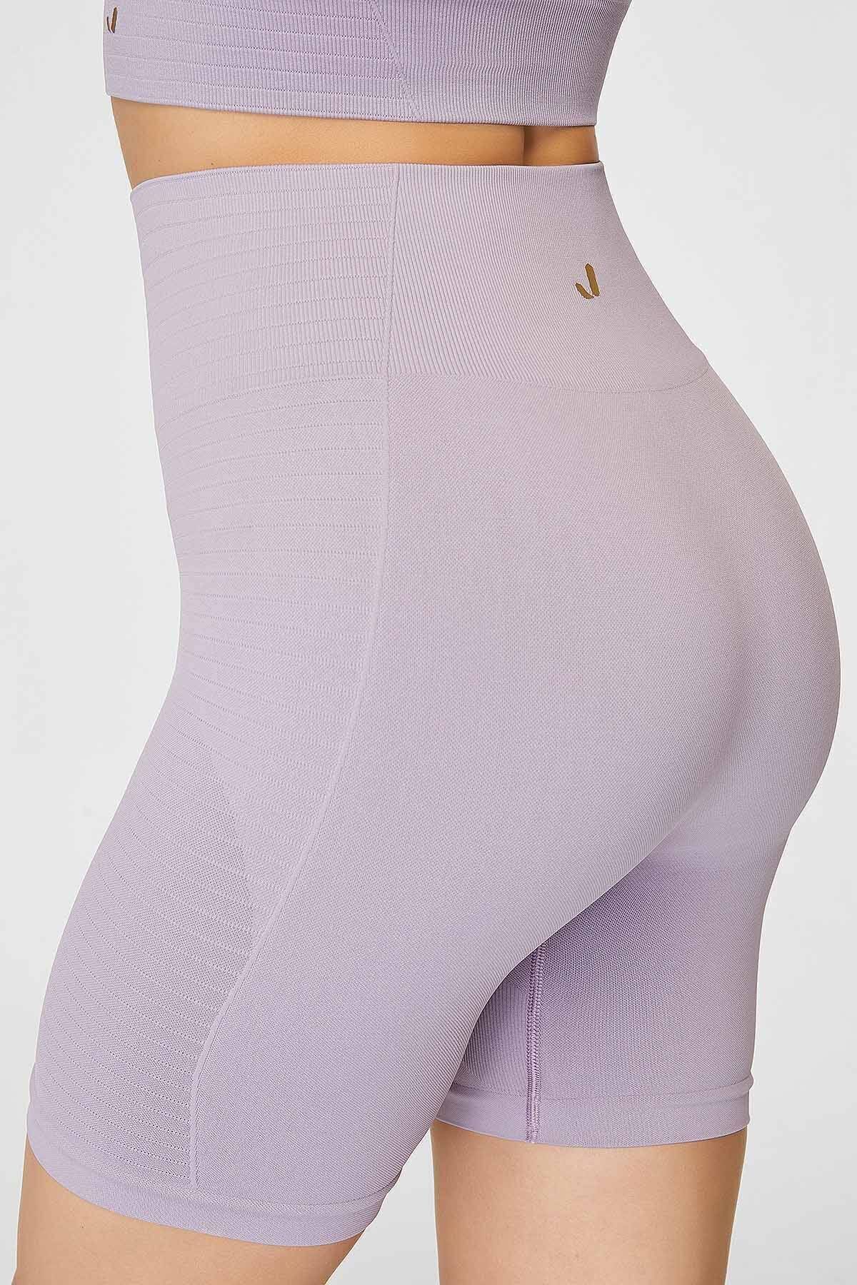 Jerf-Gela Sculpting Sport Biker Strumpfhosen Pastell Lila 4