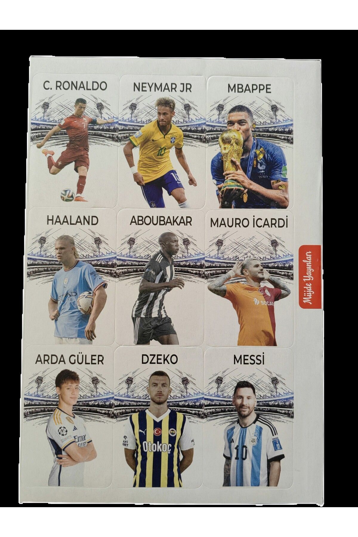 Poster ve çıkartma hediyeli futbolun yıldızları serisi - Fernando Muslera spor futbol kitap 5