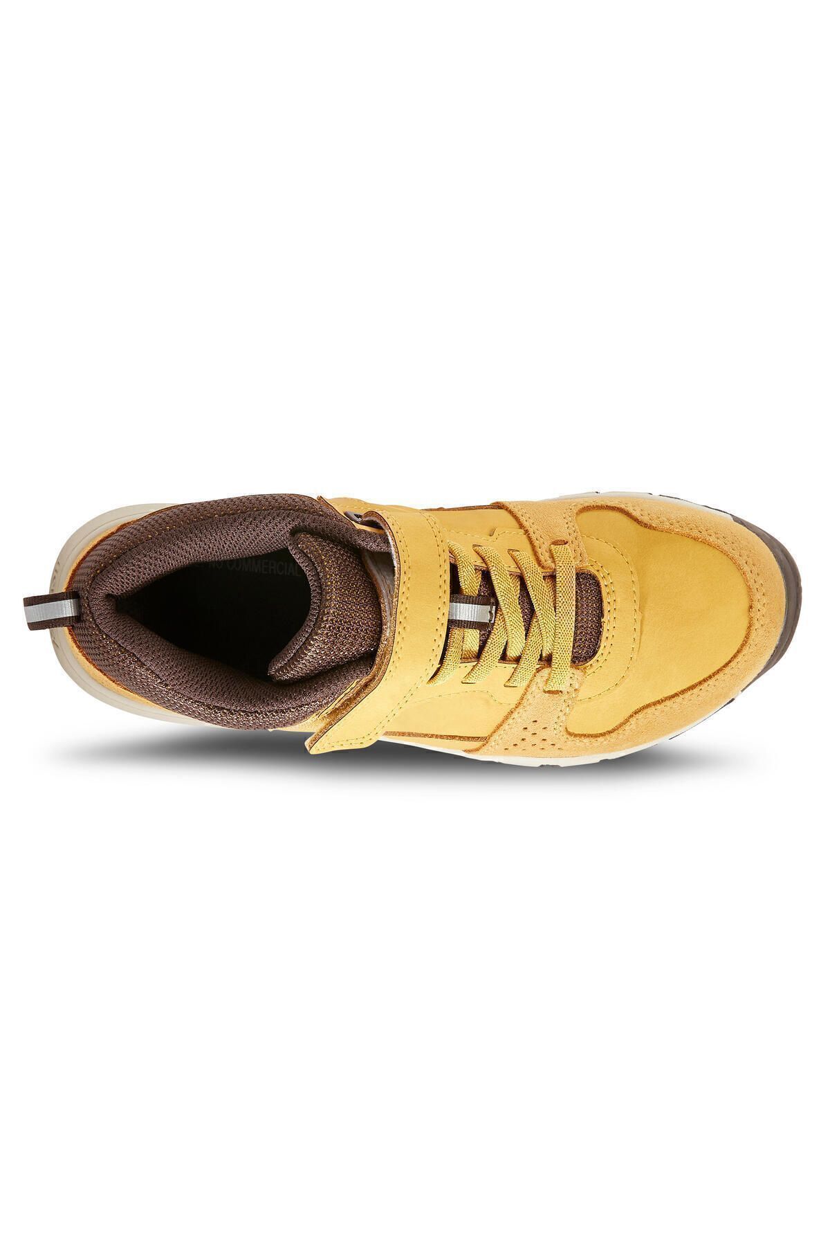 کفش پیاده روی زرد دخترانه و پسرانه بچگانه كتانى ورزشی انه مدل Protect 560 Decathlon