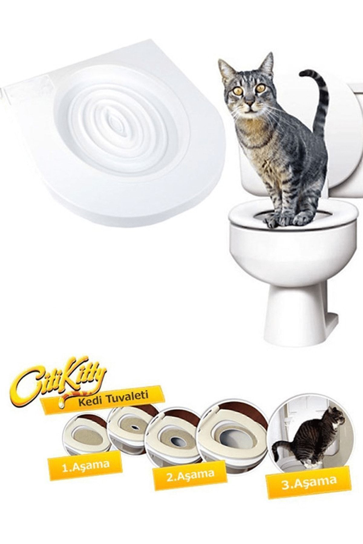 alorez Cat Litter Container Toilet Seat Apparatus Kit Kitty Toilet Training Set Trendyol