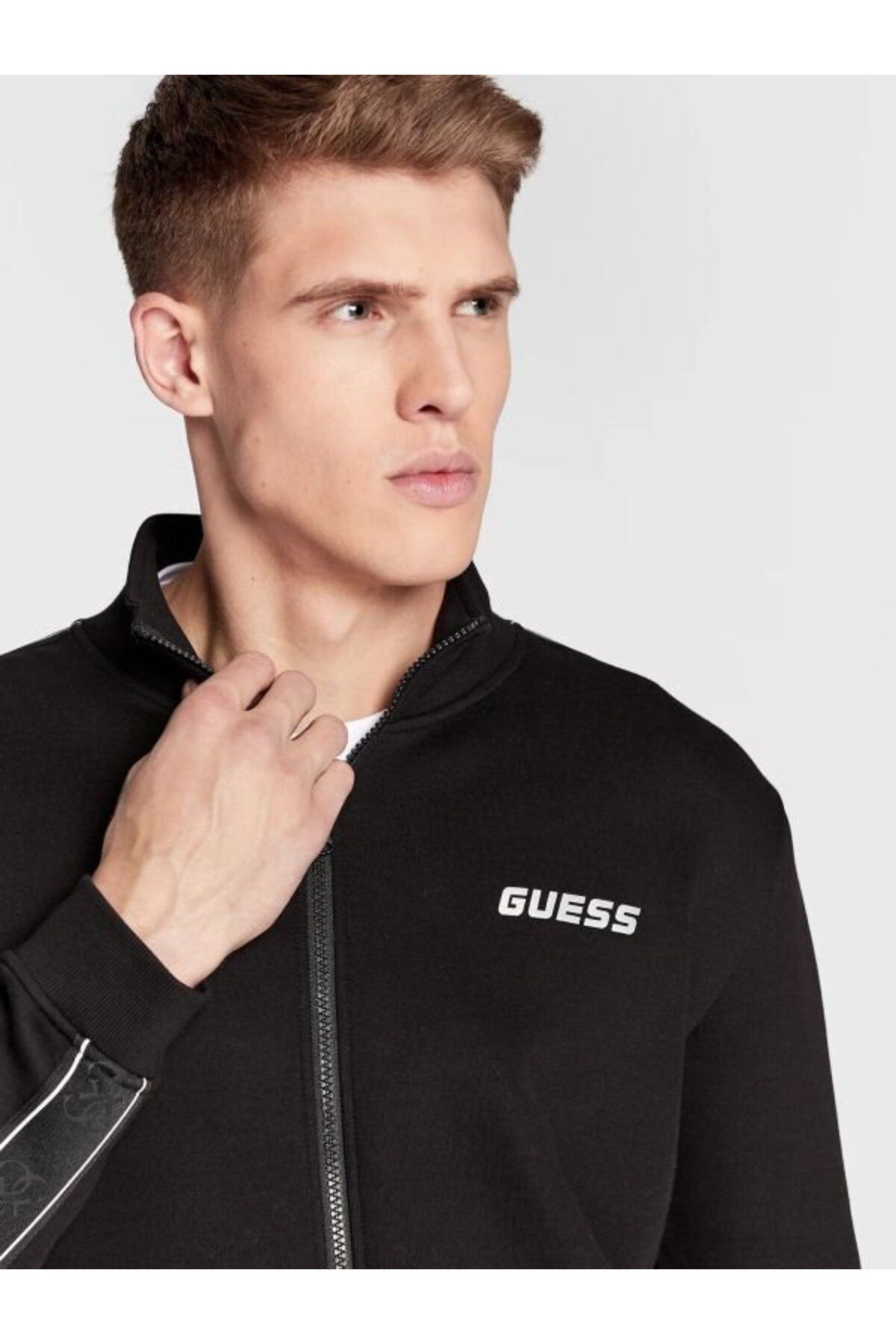 سویشرت مشکی مردانه سویی شرت اورجینال Guess